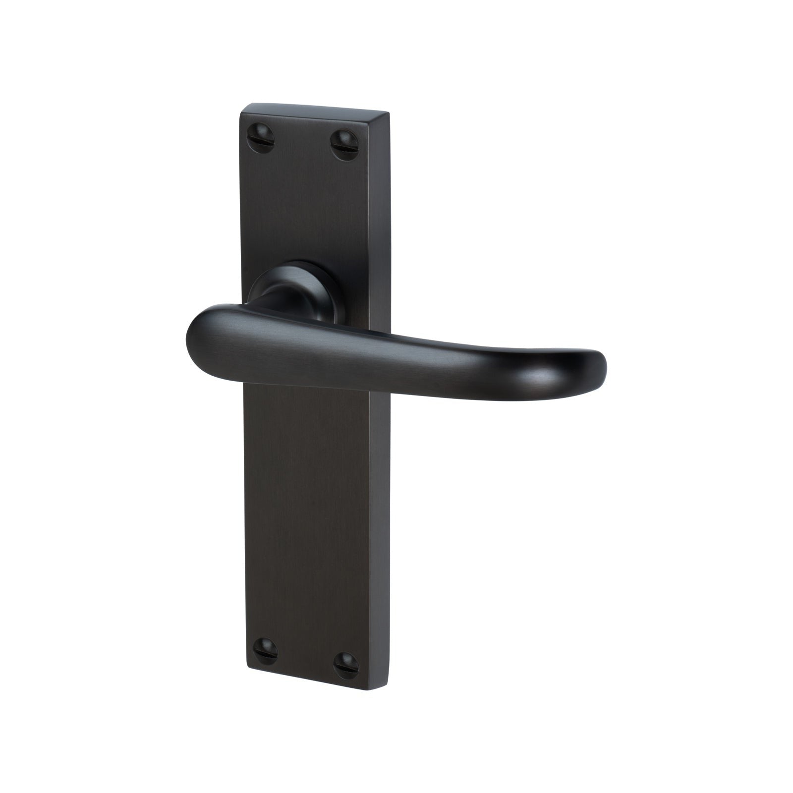 Windsor Door Handles On Plate Latch Handle in Matt Bronze SHOW