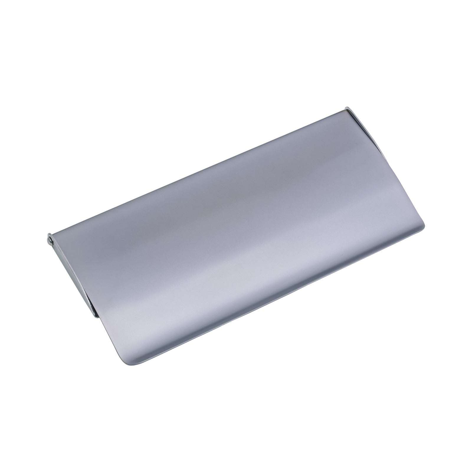 Small Satin Chrome Letter Plate Cover