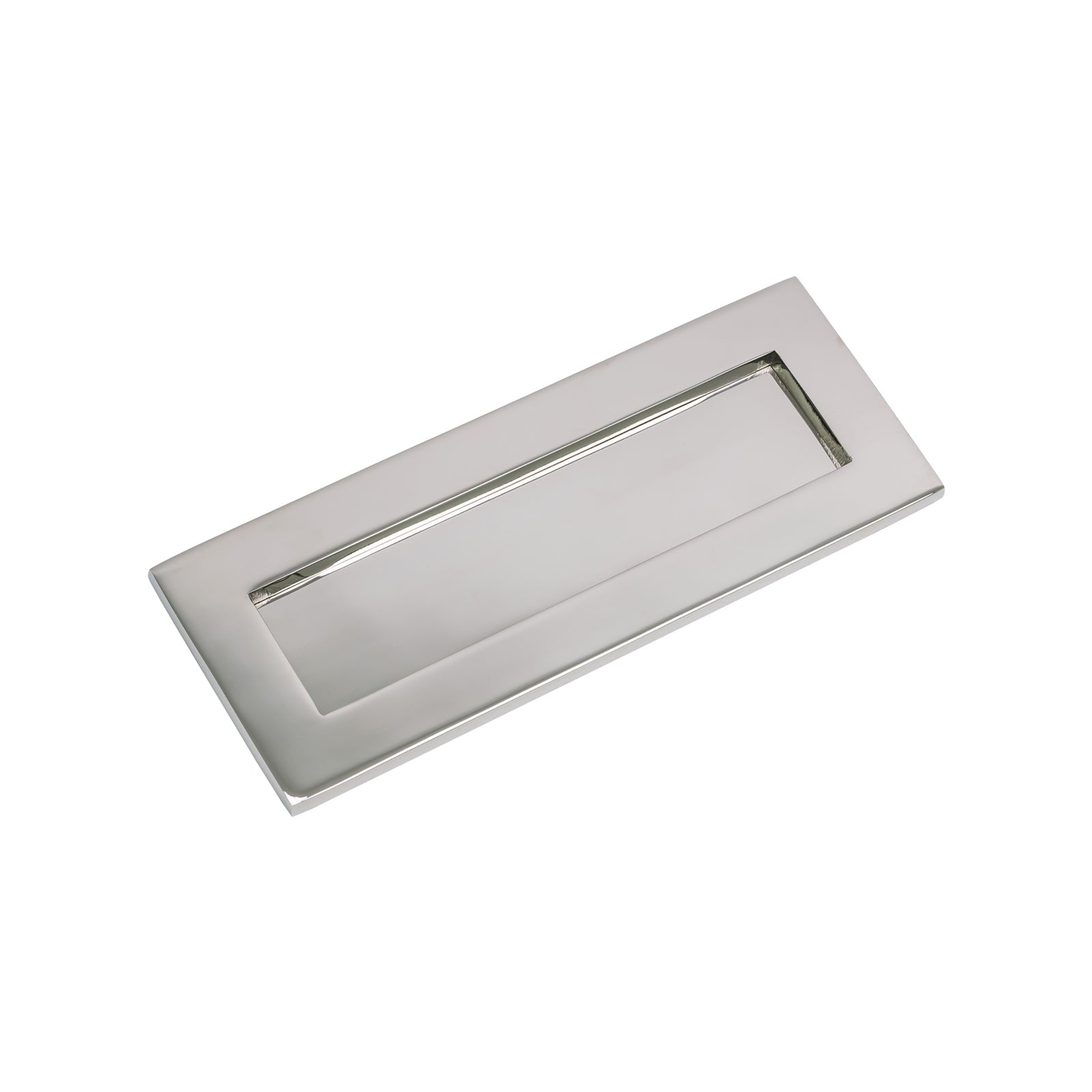 Small Polished Nickel Letter Plate