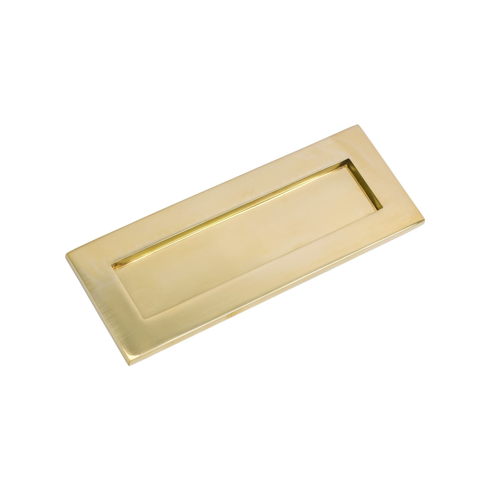 Small Polished Brass Letter Plate