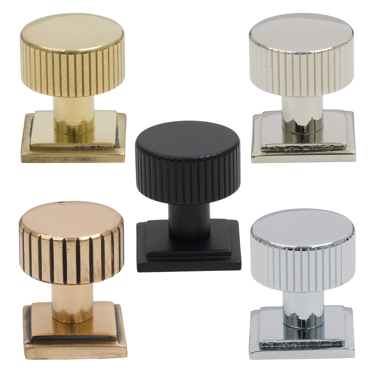 Level Image of Judd Cabinet Knob - Square Rose