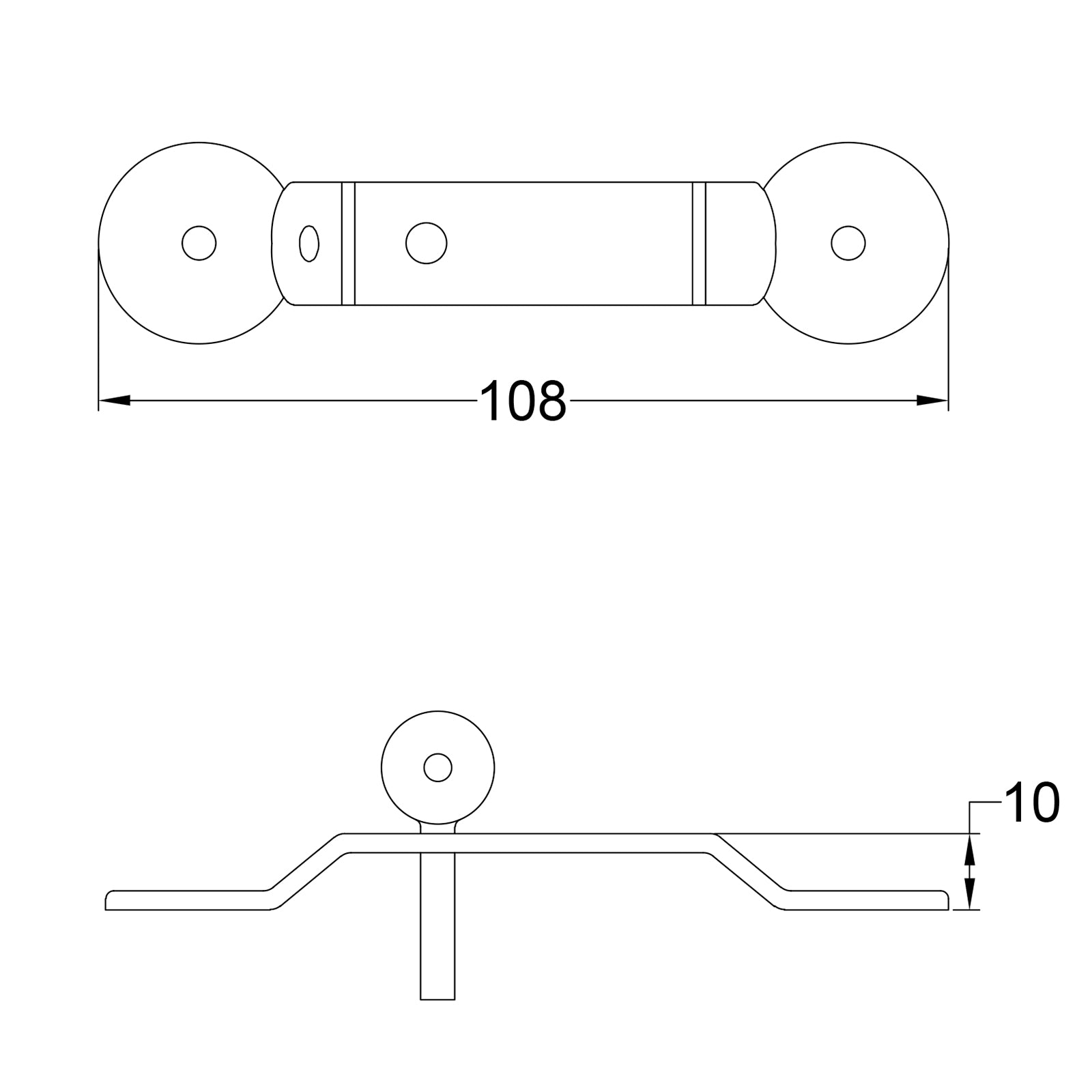 penny end locking staple dimension drawing SHOW