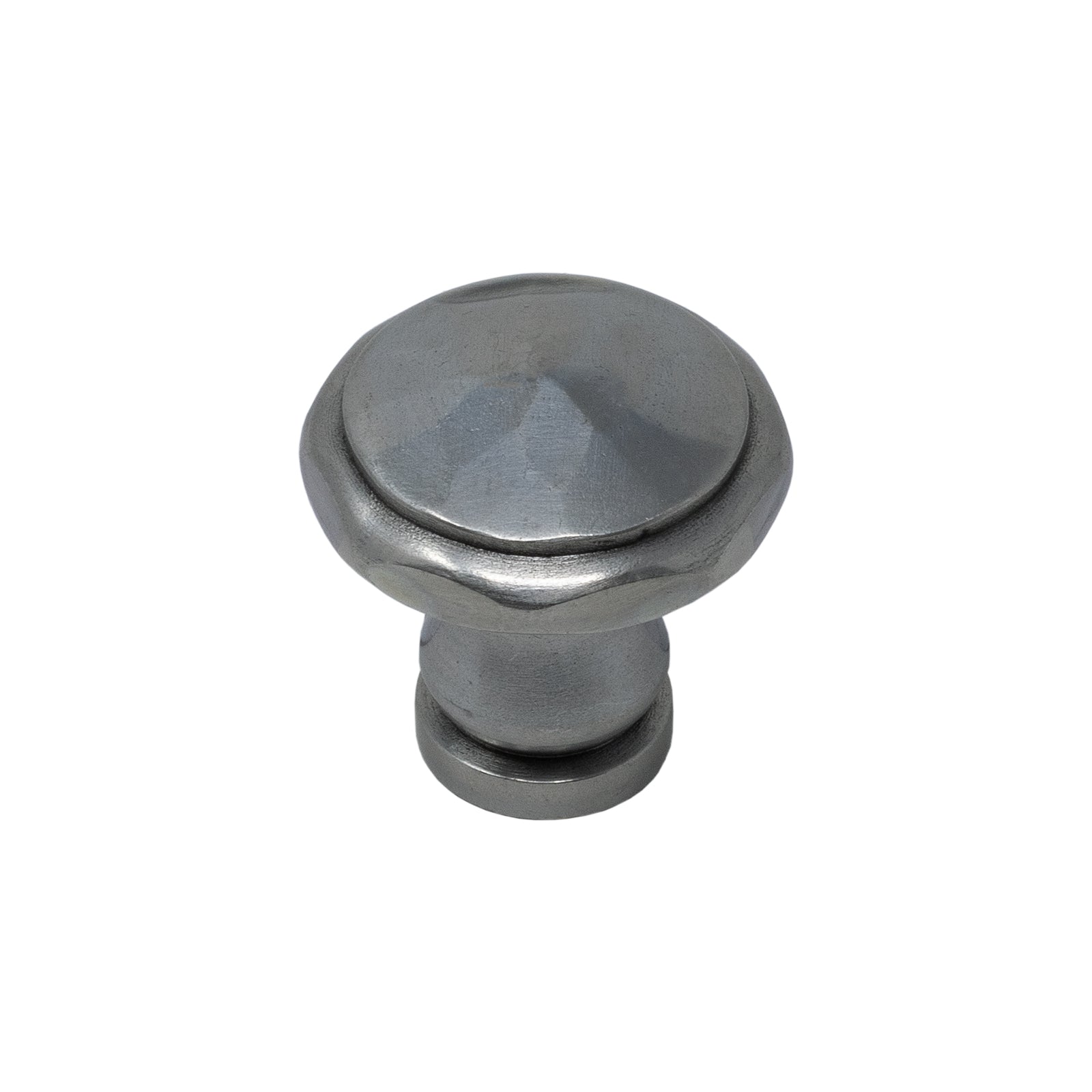 Small cast iron mushroom hammered cupboard knob SHOW