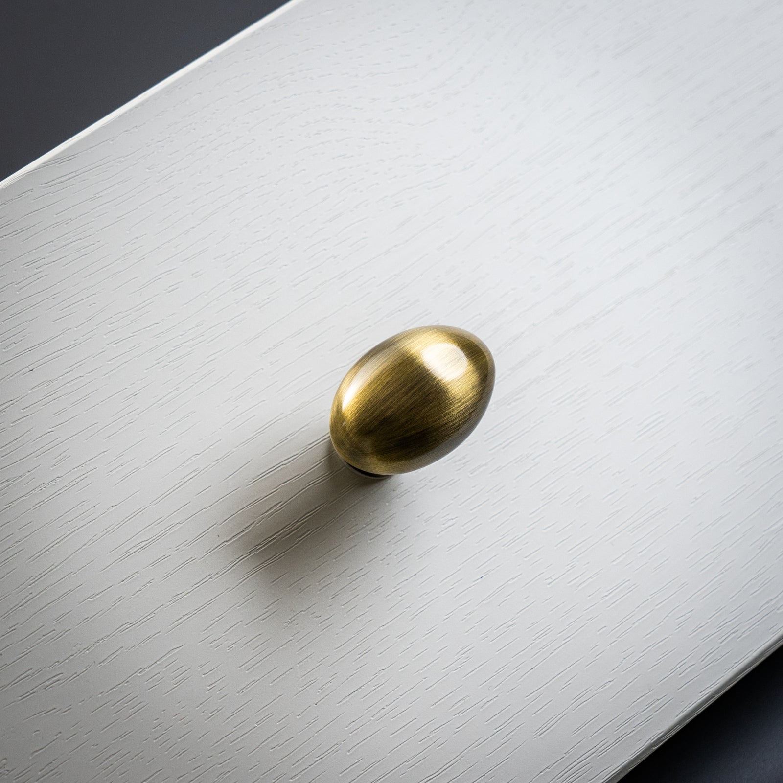 Oval Brass Cupboard Knob SHOW