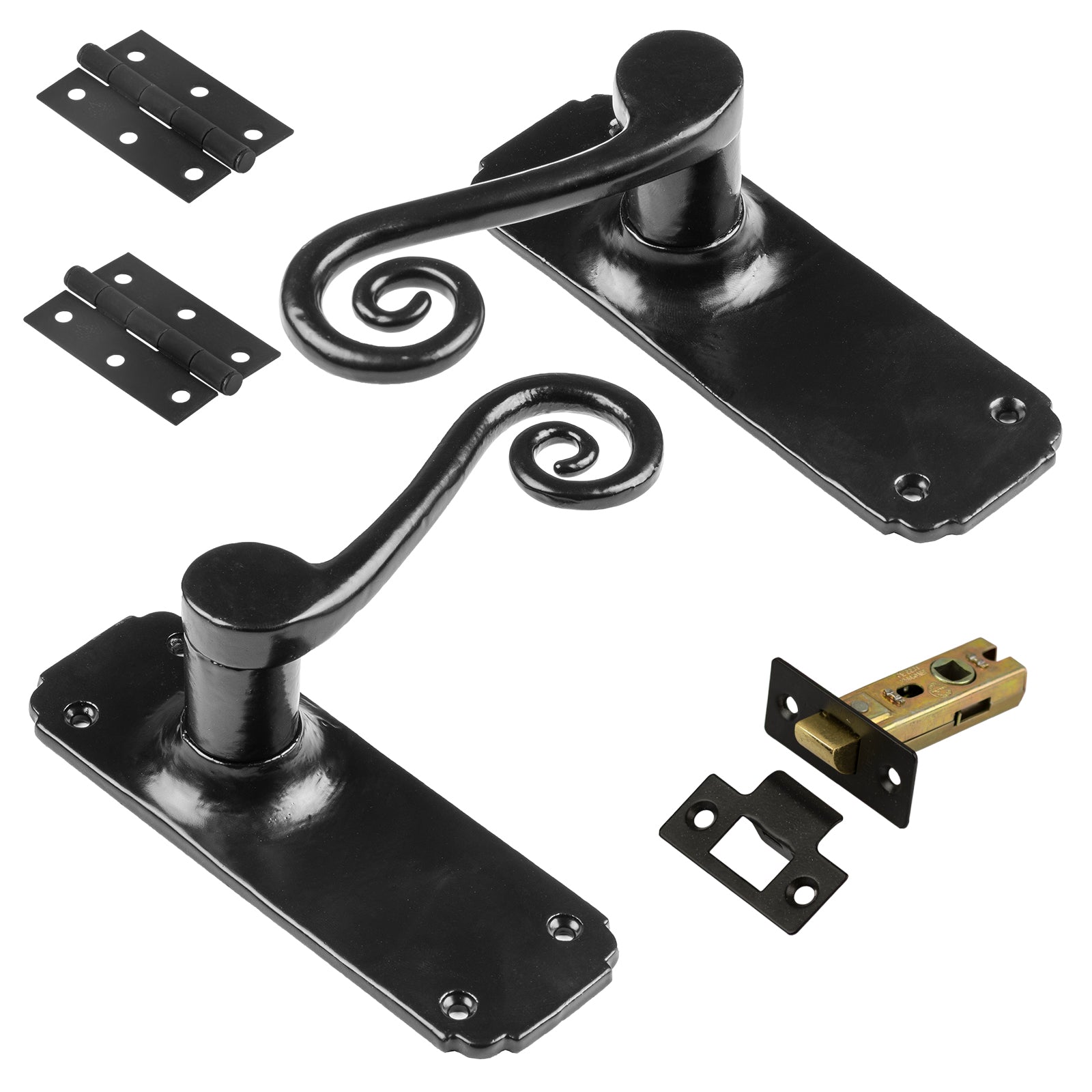 Monkey Tail Door Handle Latch Set SHOW