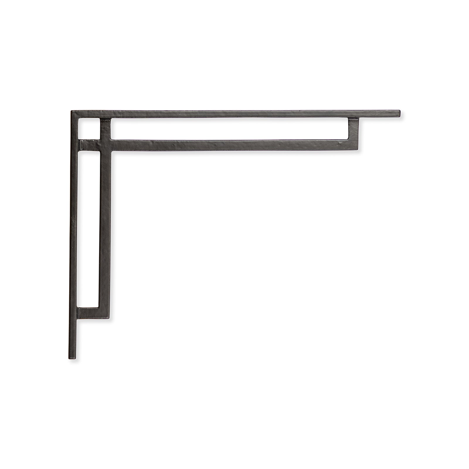 Art Deco Narrow Shelf Bracket Black