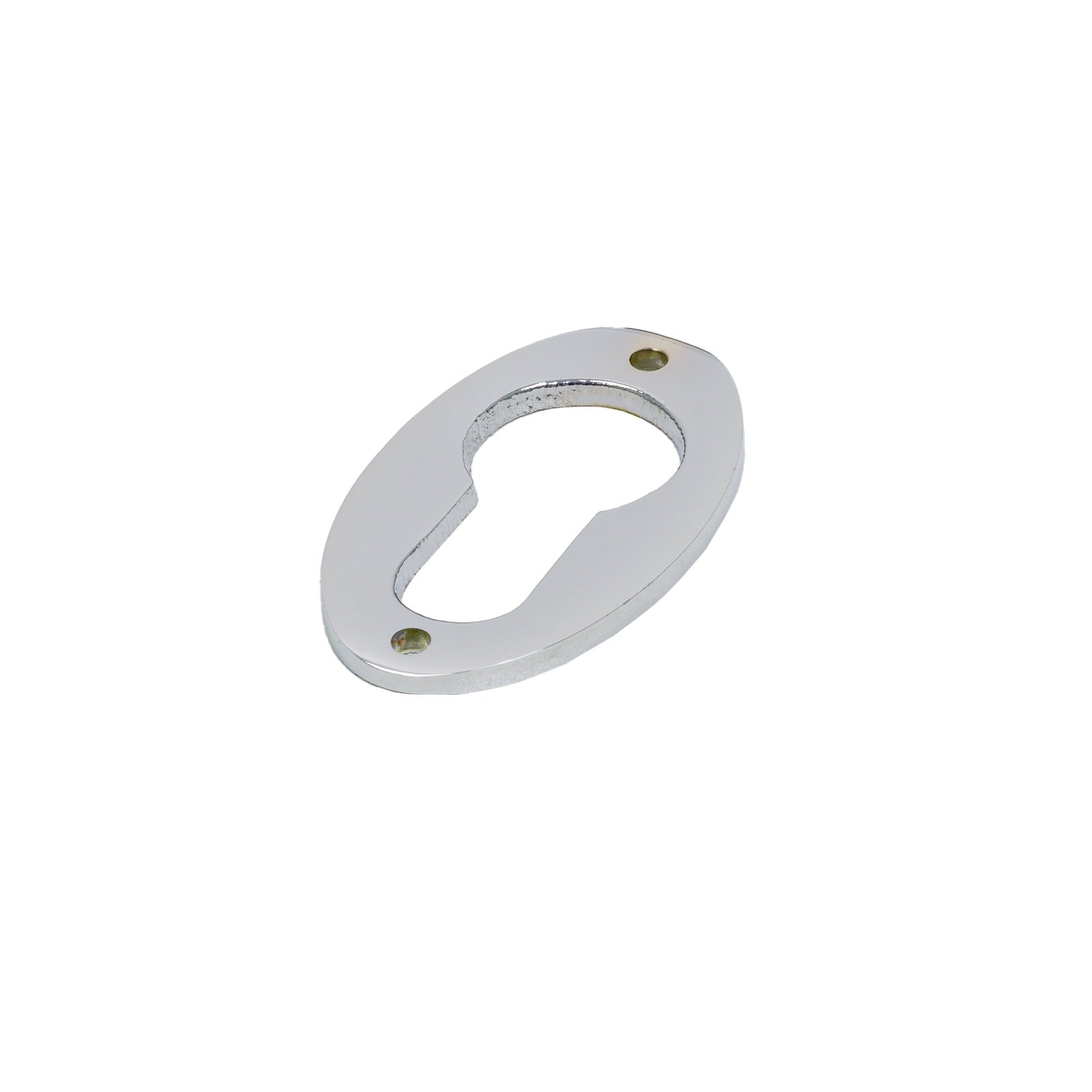 Satin Chrome Euro Oval Escutcheon