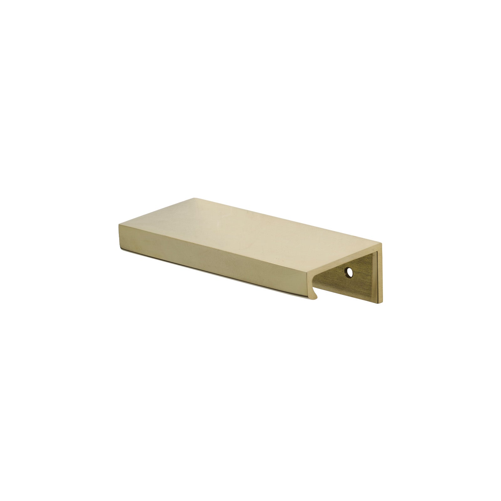 100mm Polished Brass Plain Edge Pull