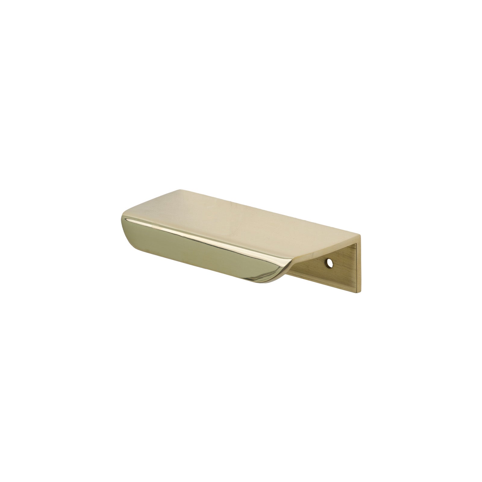 100mm Polished Brass Moore Edge Pull