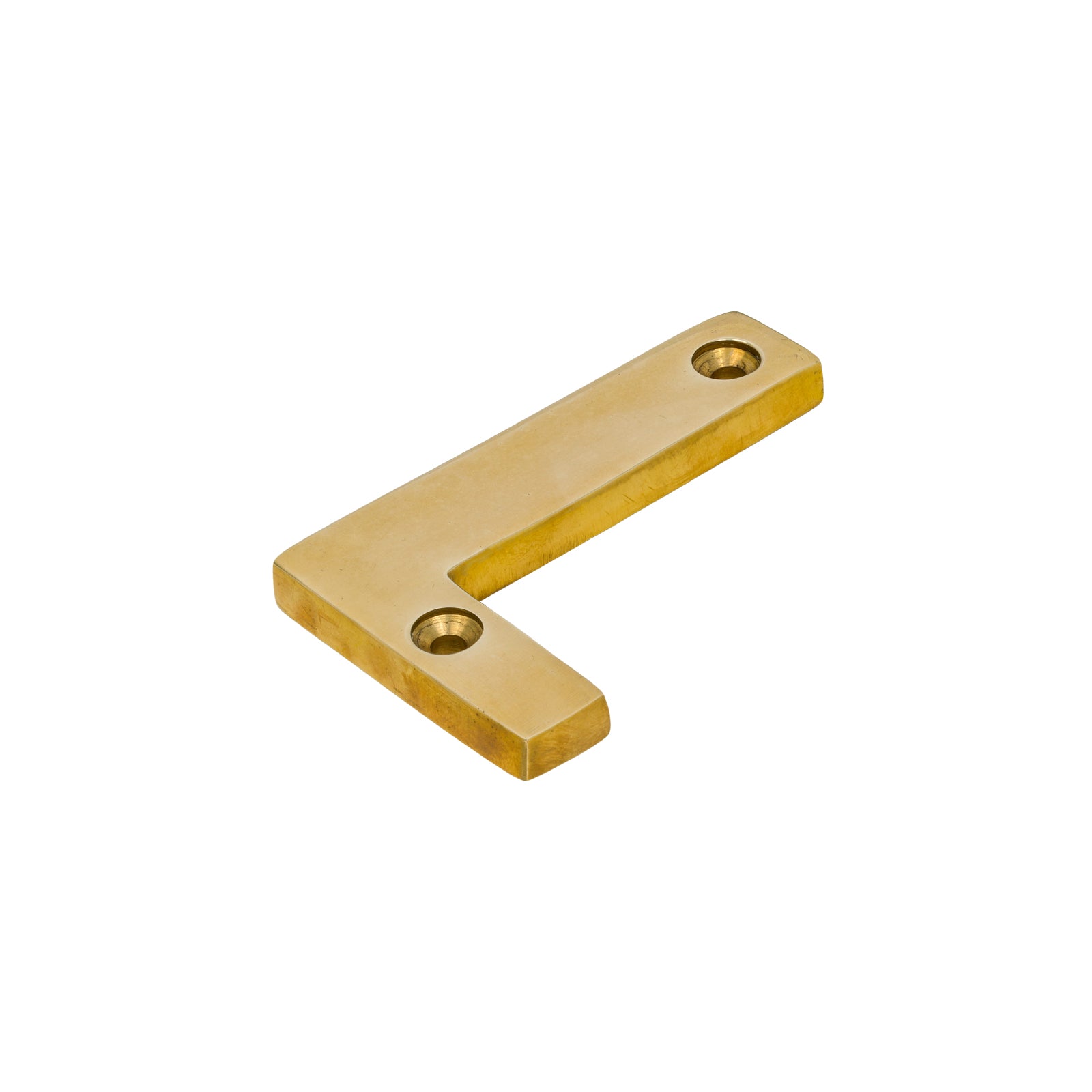 SHOW Image of Polished Brass Front Door Letter L