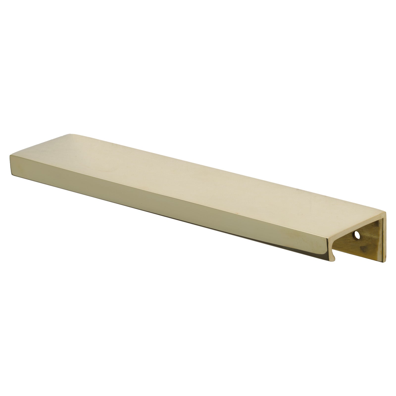 200mm Polished Brass Plain Edge Pull