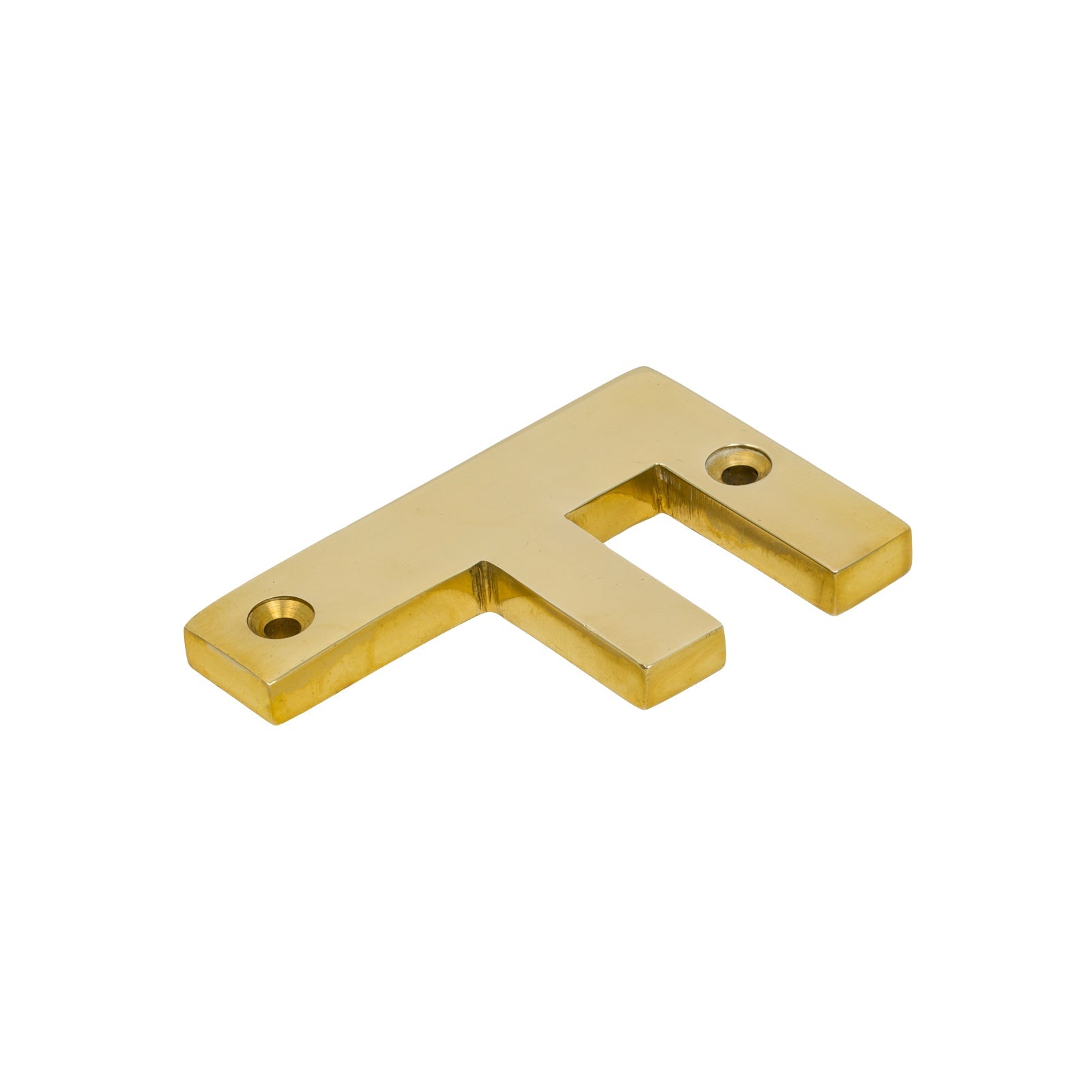 SHOW Image of Polished Brass Front Door Letter F