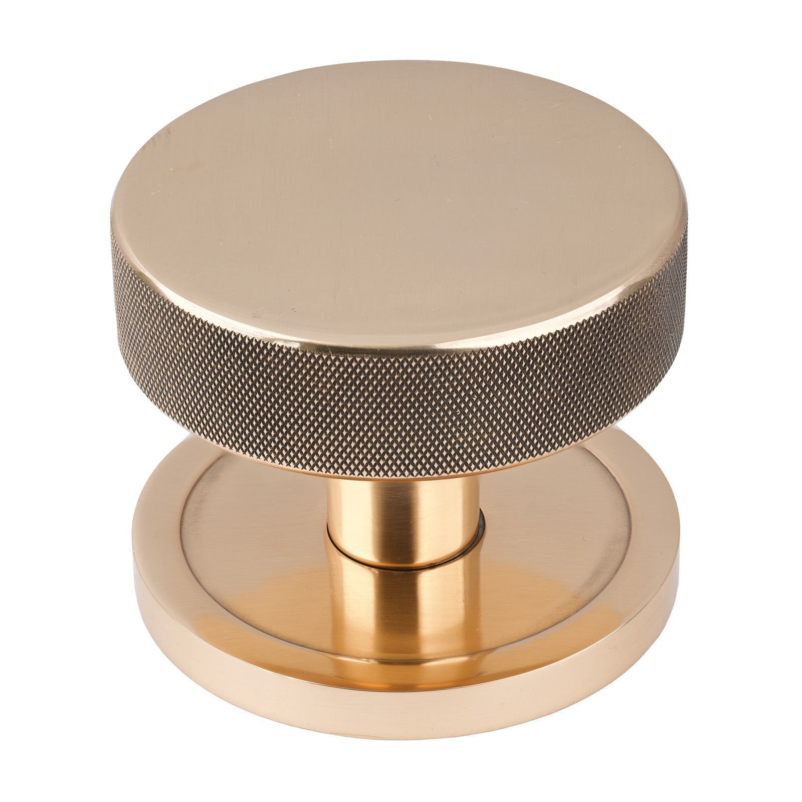 Polished Bronze Plain Brompton Centre Door Knob