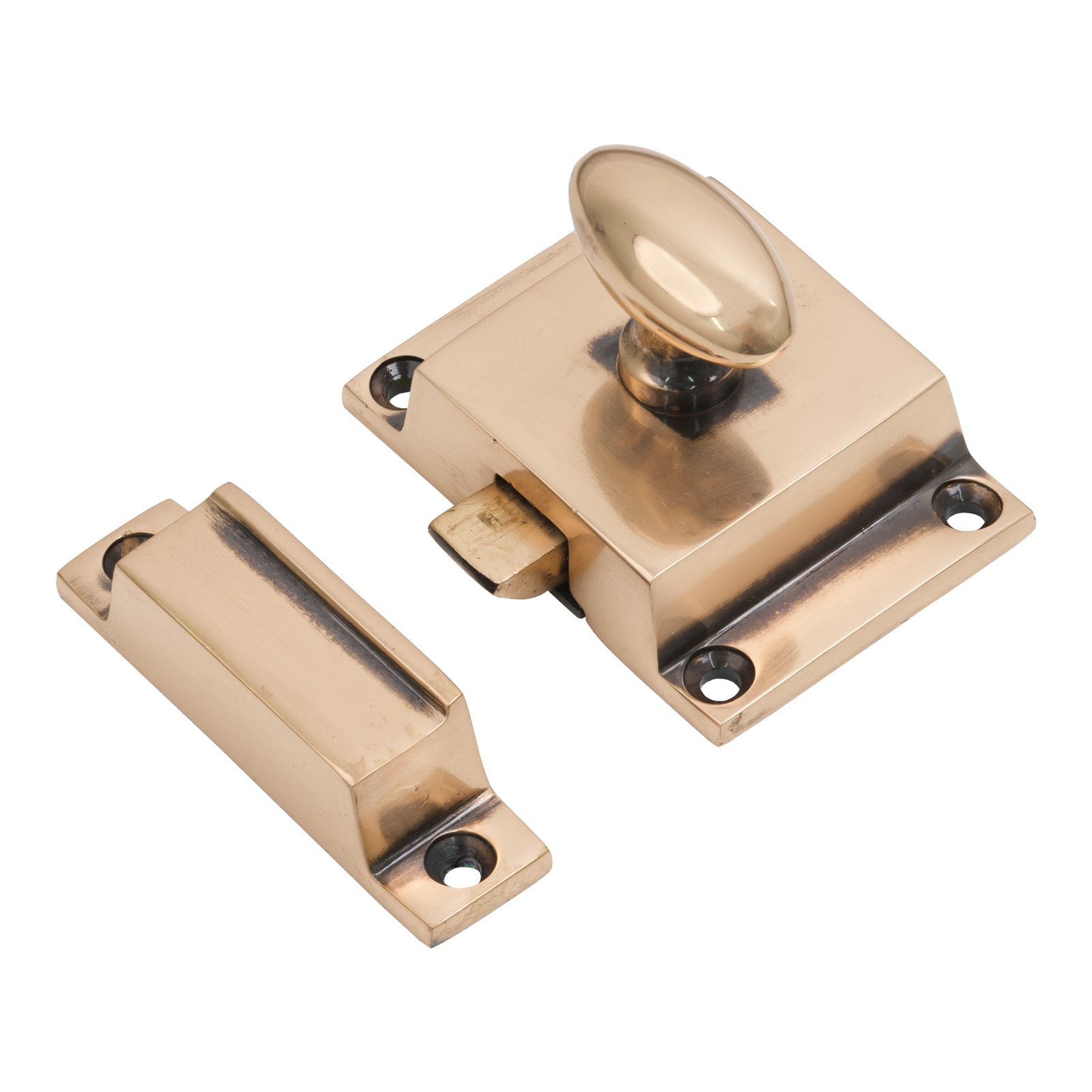 Polished Bronze Cabinet Latch