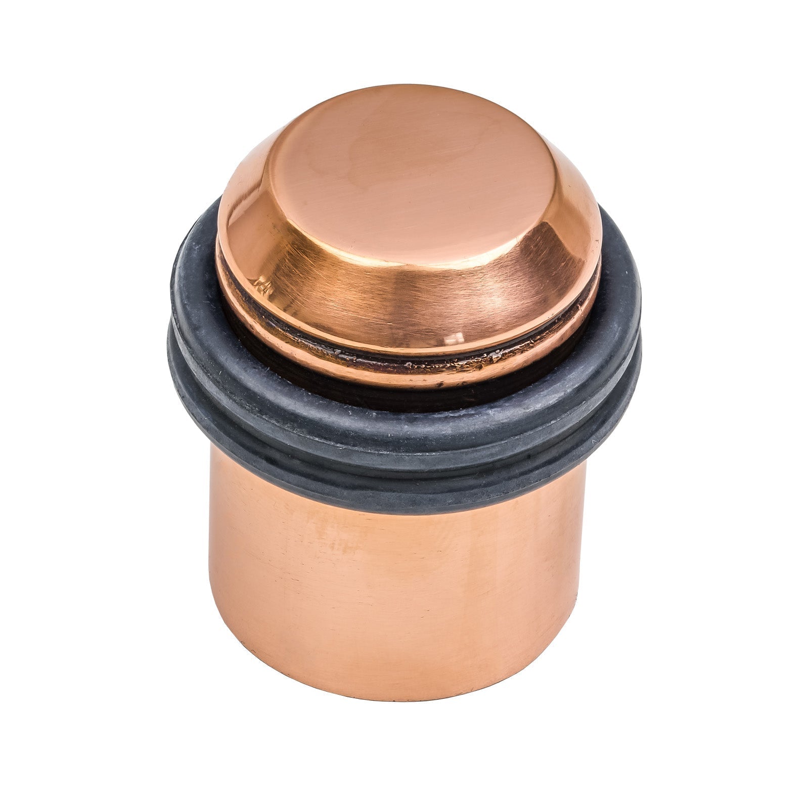 Polished Bronze Floor Mounted Door Stop