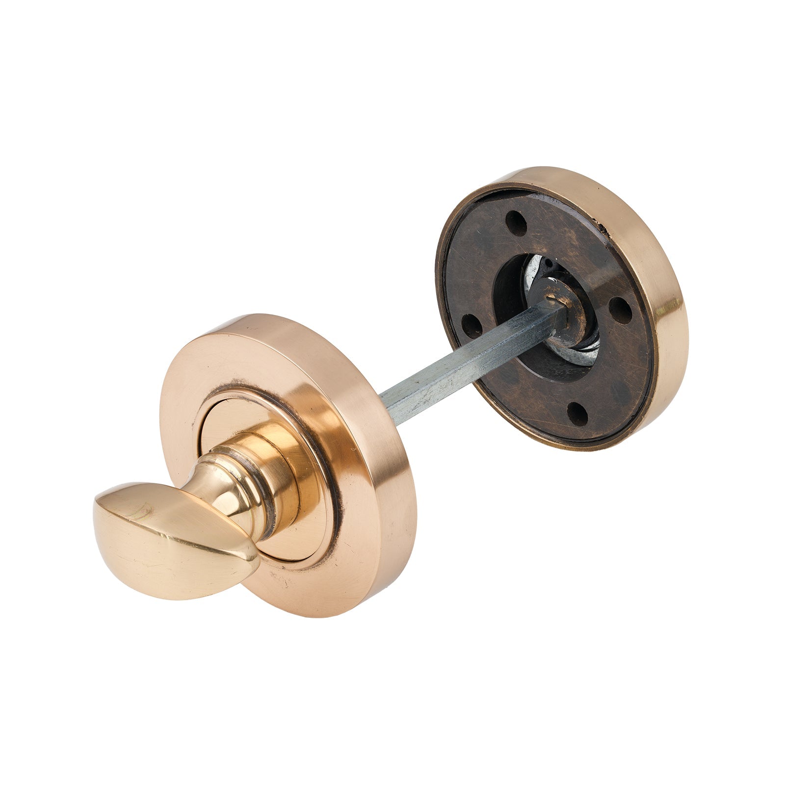 Polished Bronze Plain Round Thumbturn