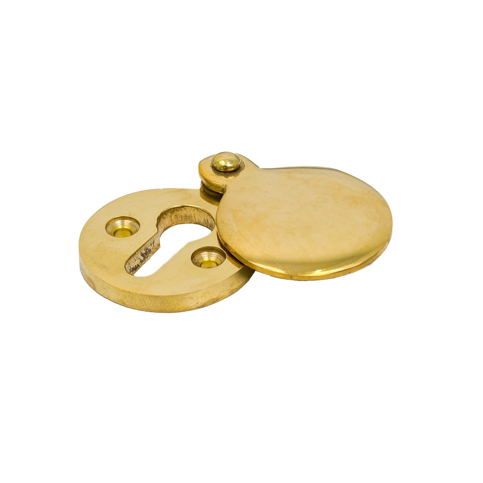 Polished Brass Round Covered Escutcheon