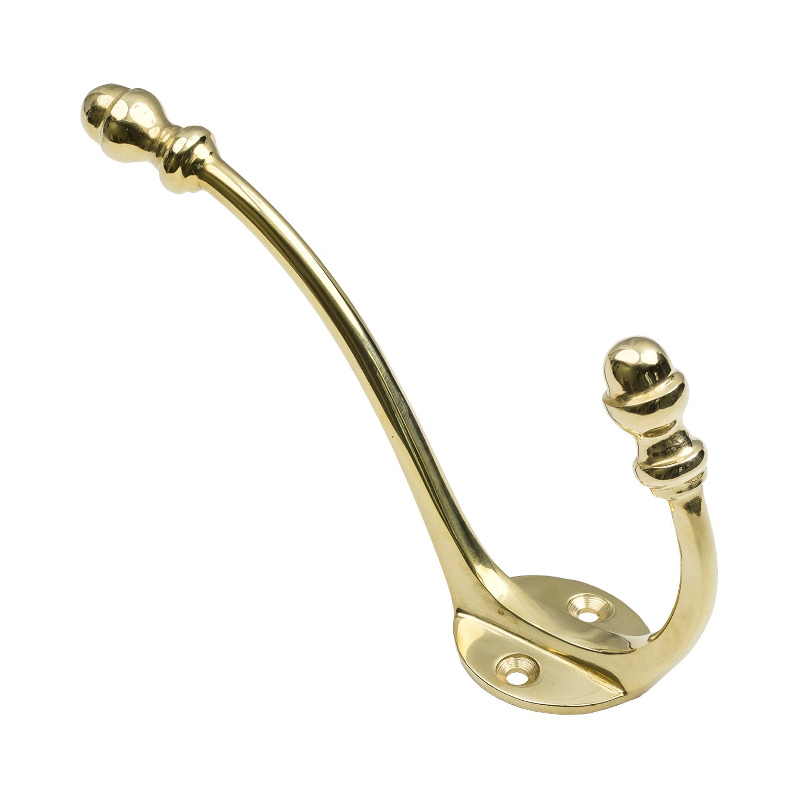 Polished Brass 8 1/2" Hat & Coat Hook