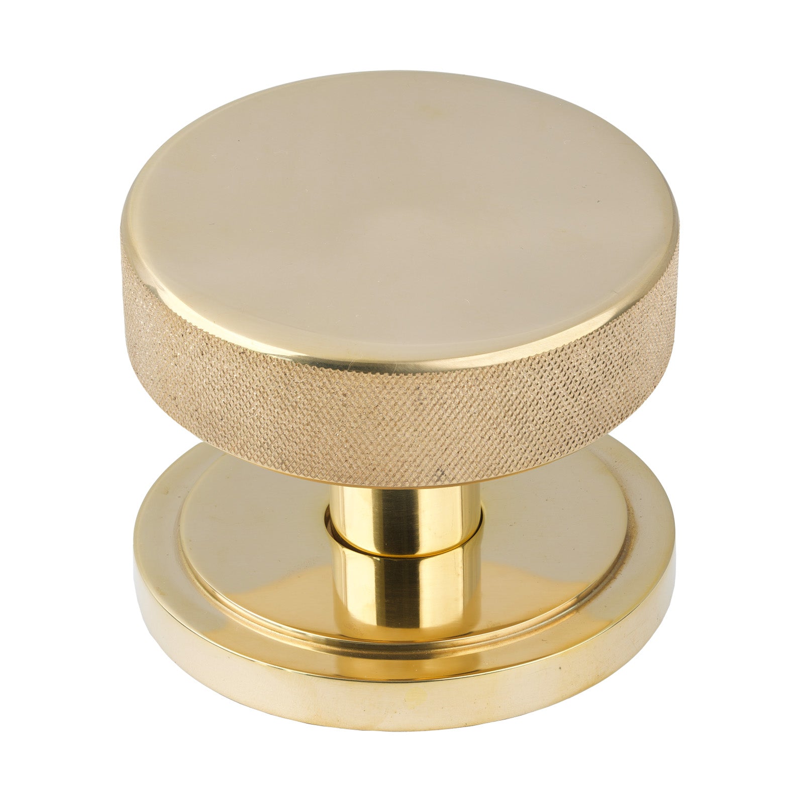 Polished Brass Art Deco Brompton Centre Door Knob