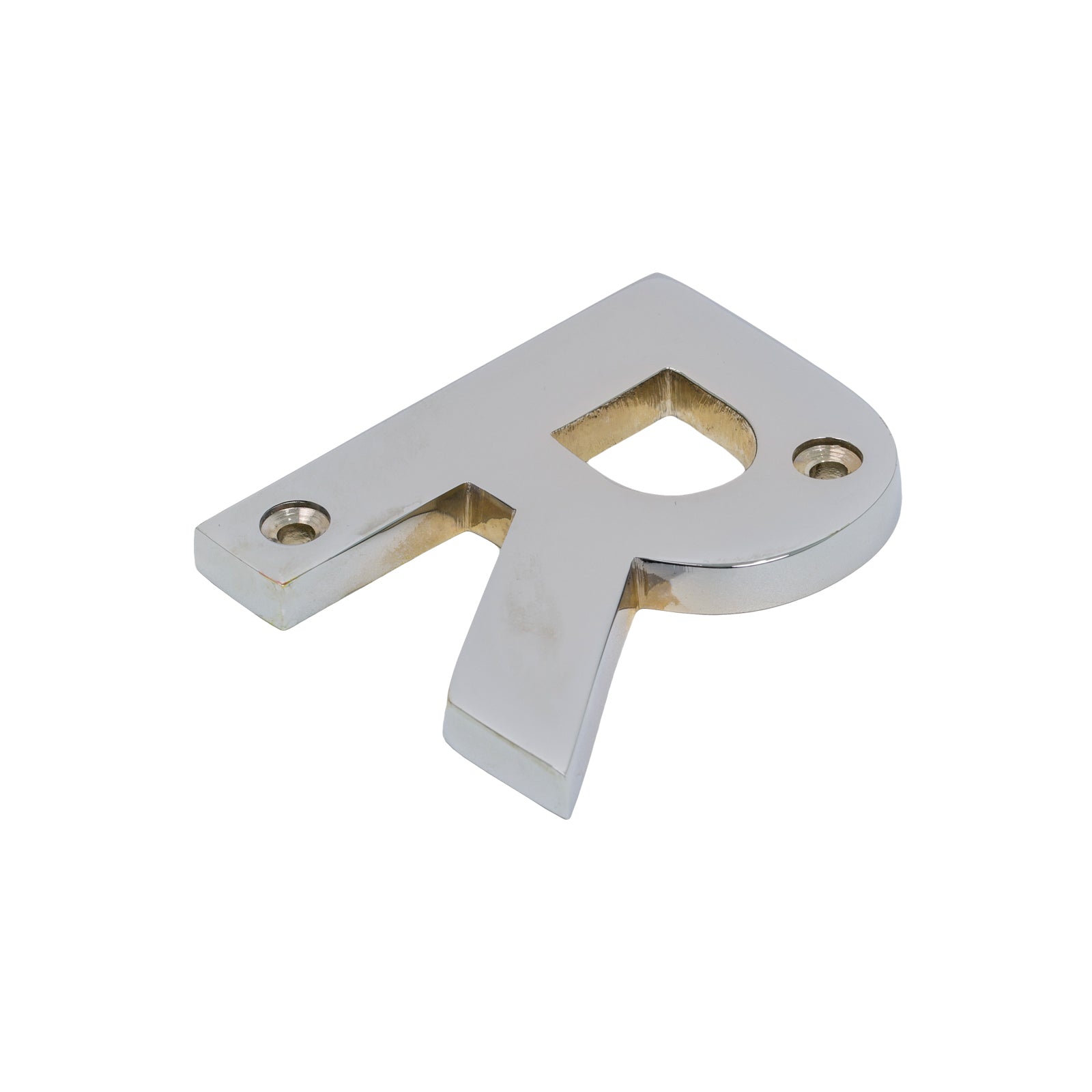 SHOW Image of Polished Chrome Front Door Letter R