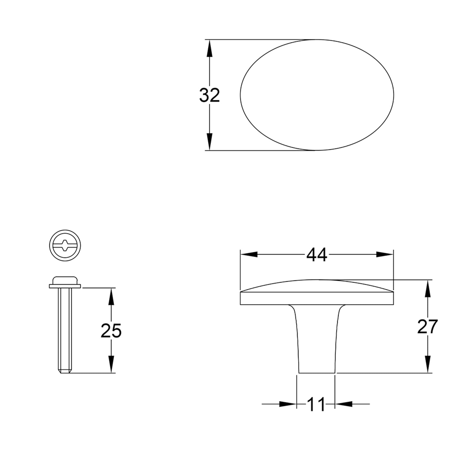 Wilton Pewter Cabinet Knob JPEG Drawing SHOW