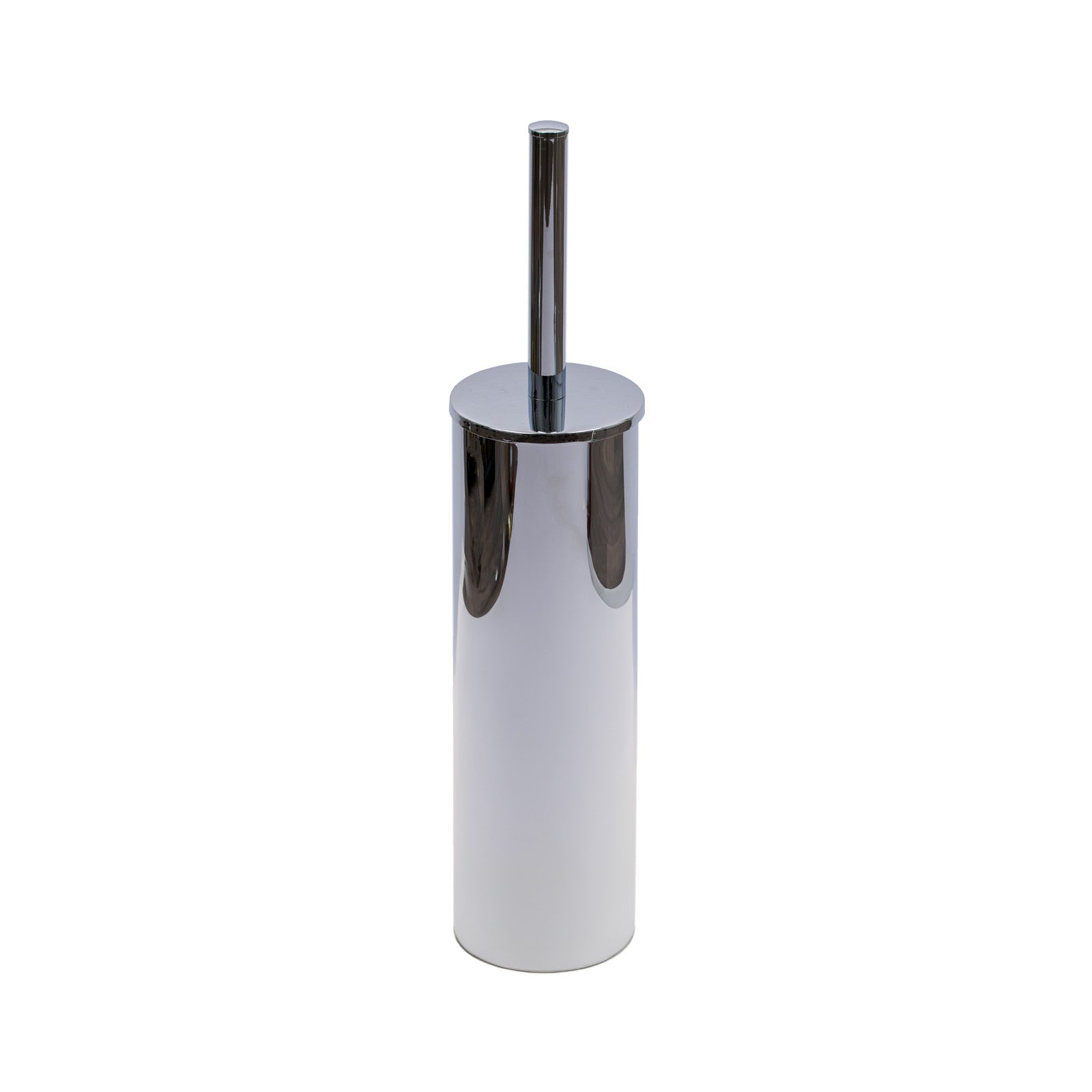 SHOW Image of Polished Chrome Toilet Brush and Holder