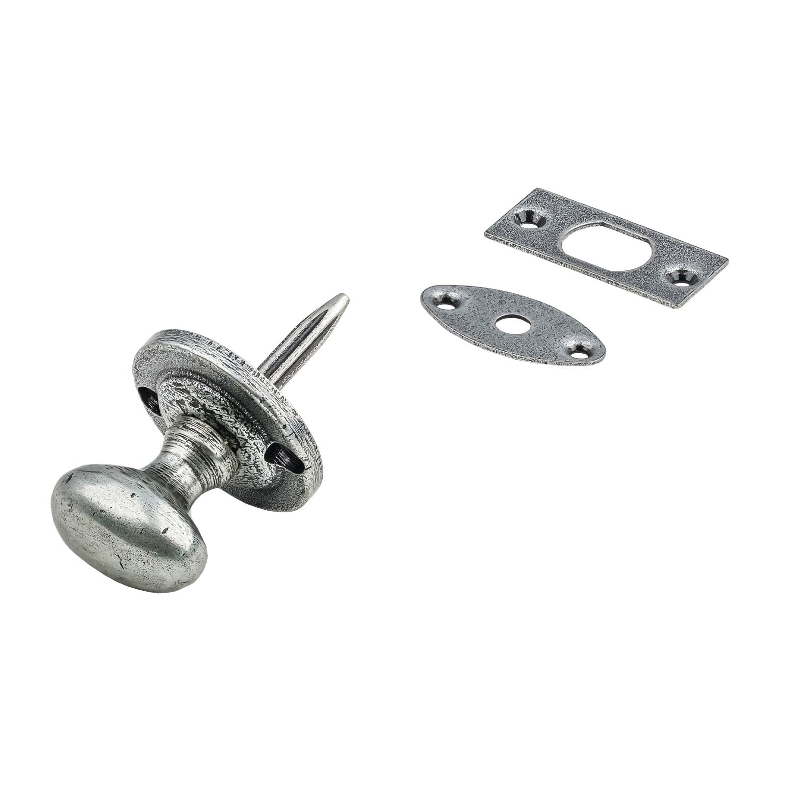 Pewter Oval Rack Bolt