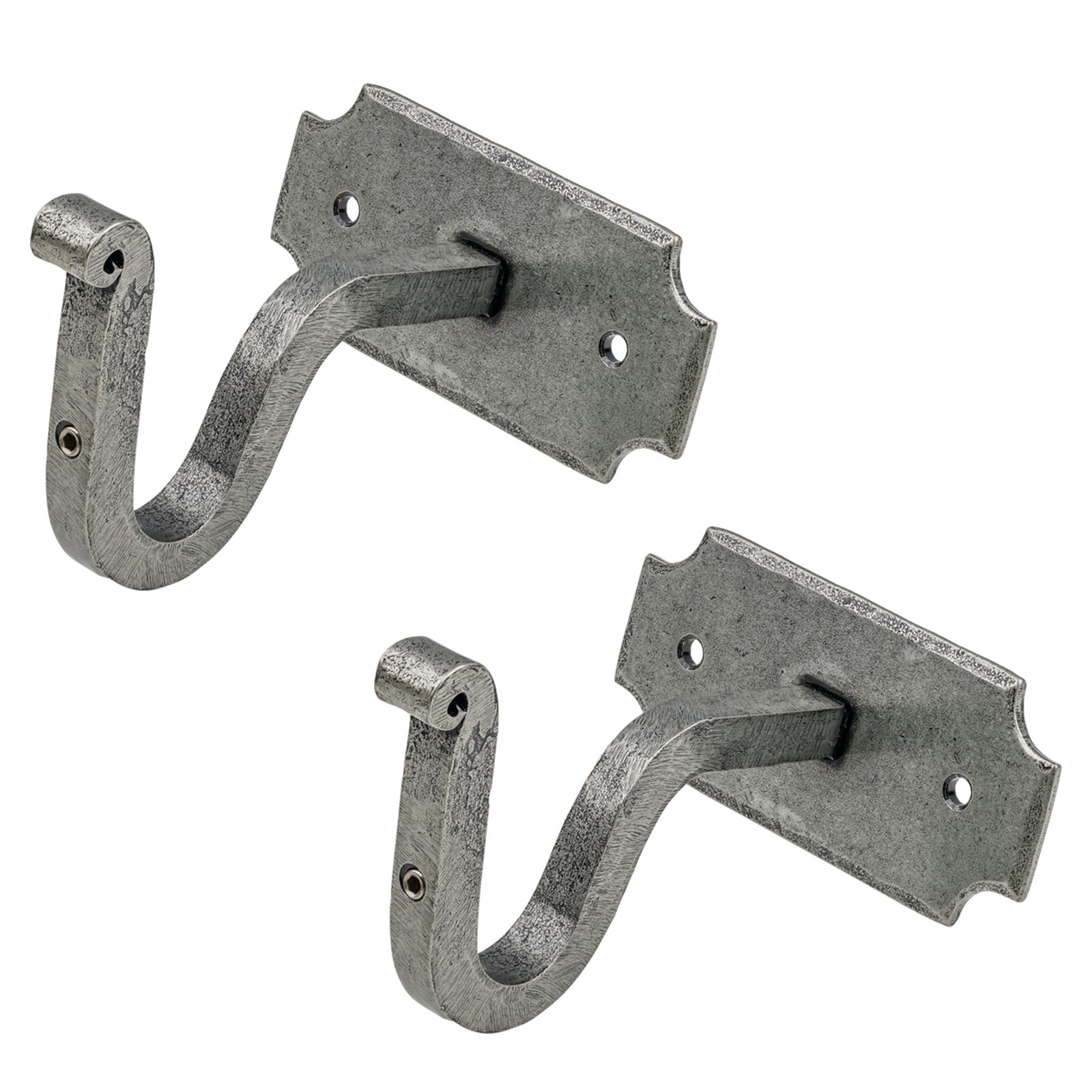 Pewter Curtain Mounting Brackets