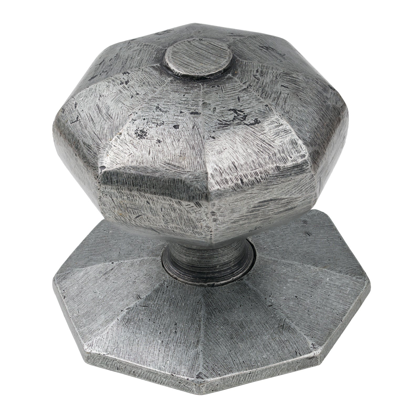 Pewter Octagonal Centre Door Knob