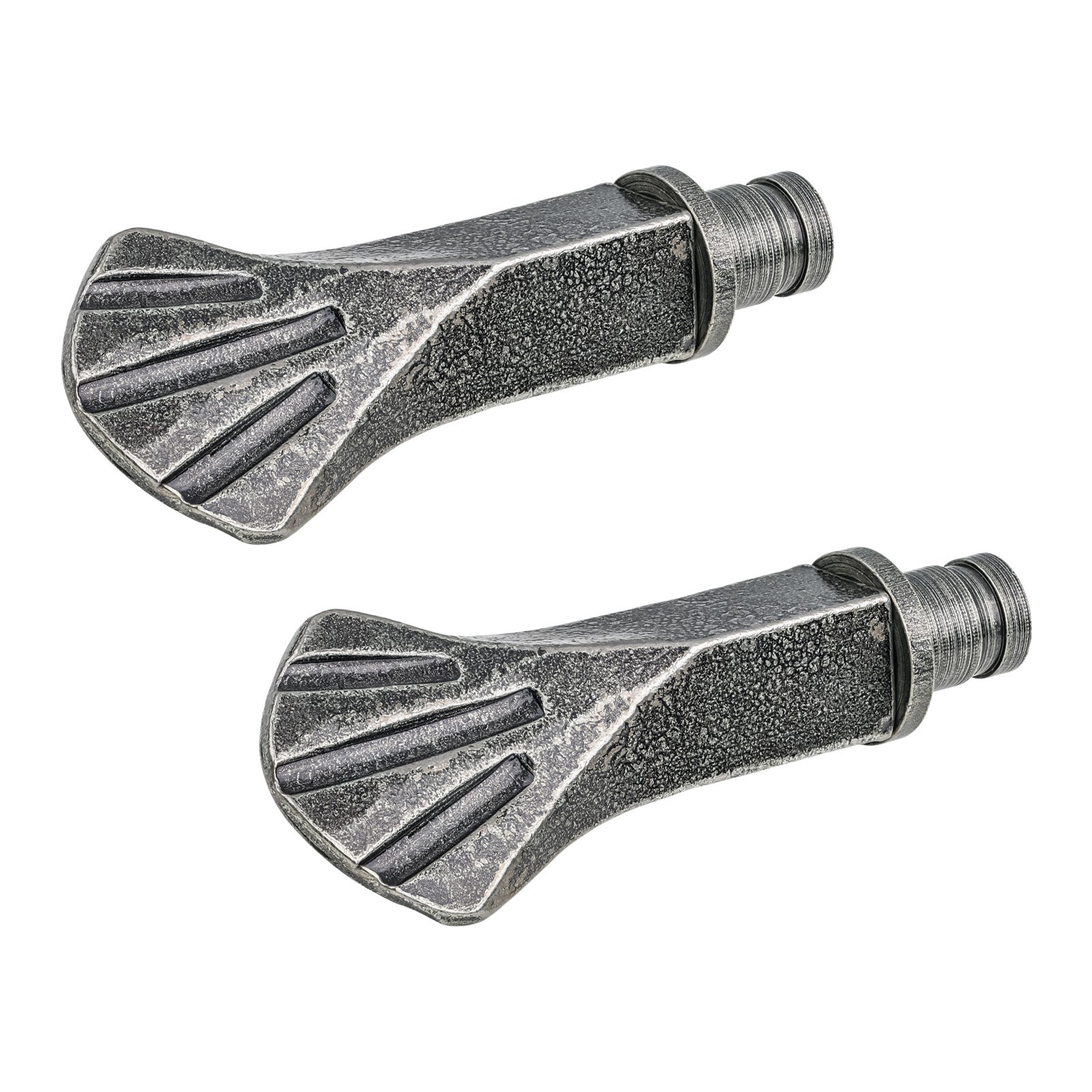 Pewter Shell Curtain Finial - Pair