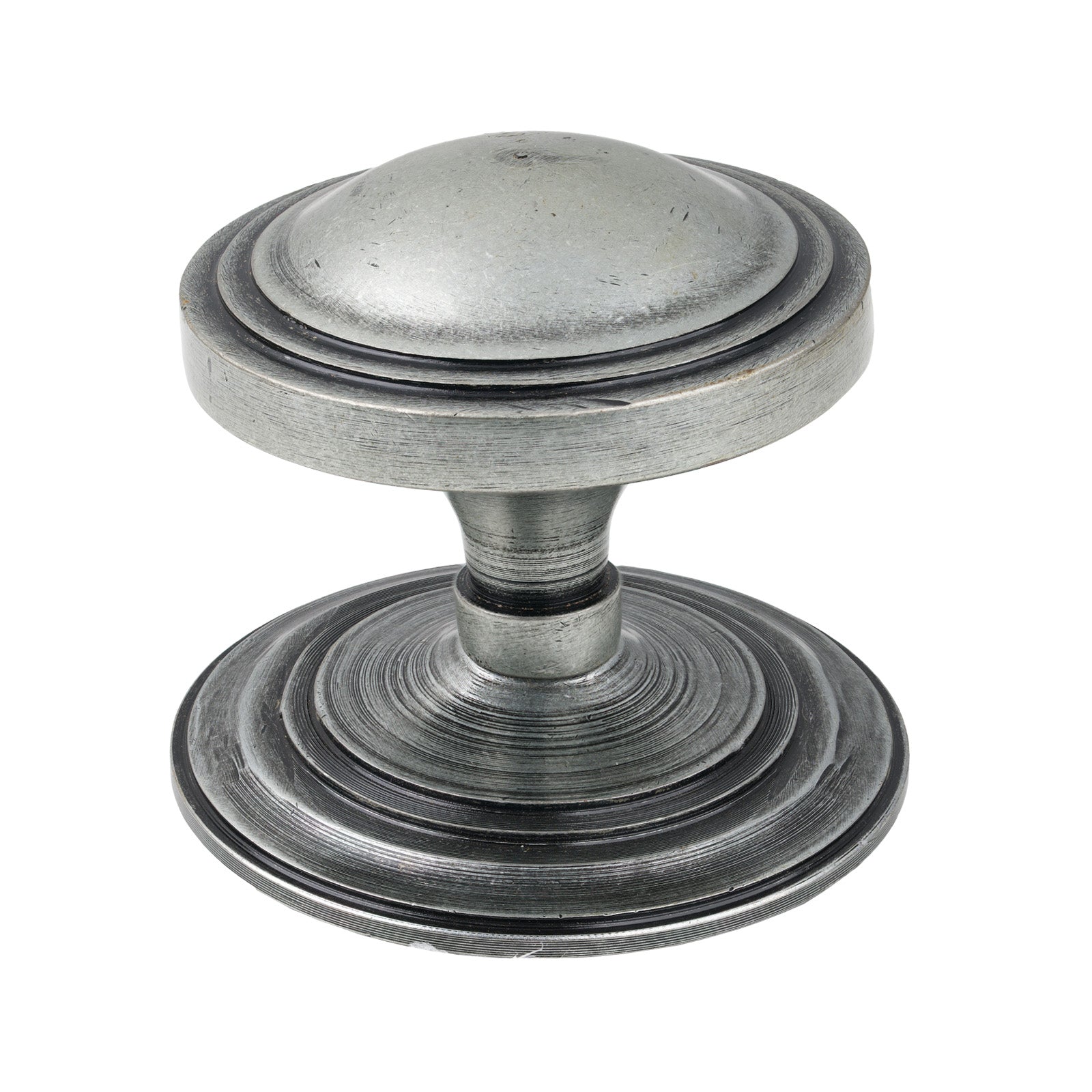 Pewter Art Deco Centre Door Knob