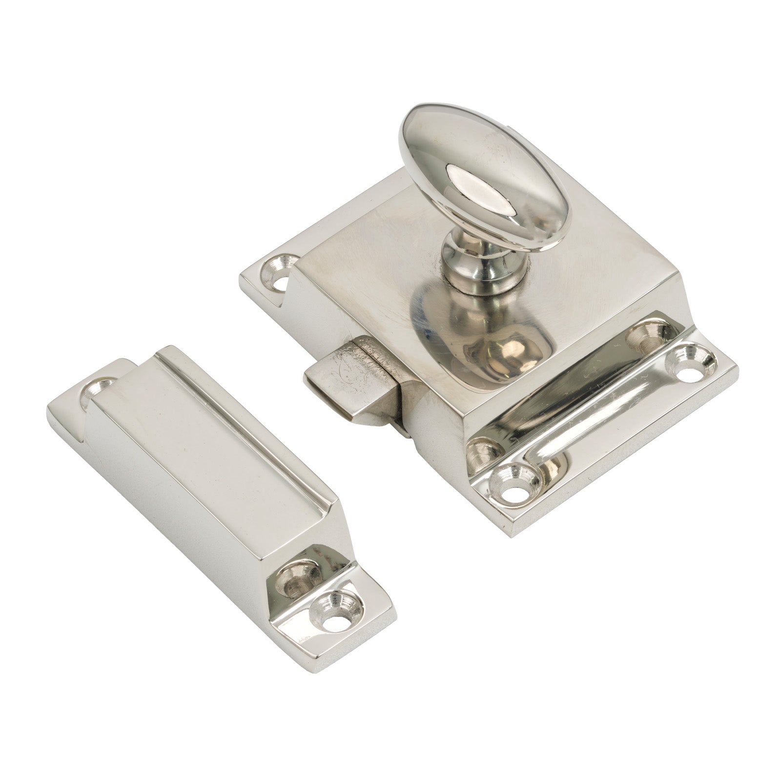 Polished Nickel Cabinet Latch