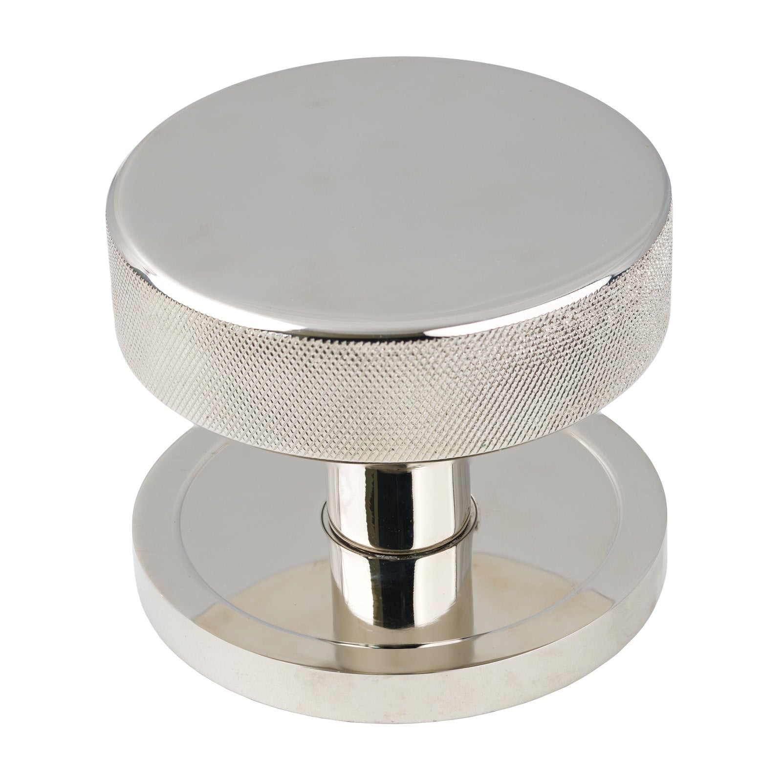 Polished Nickel Plain Brompton Centre Door Knob