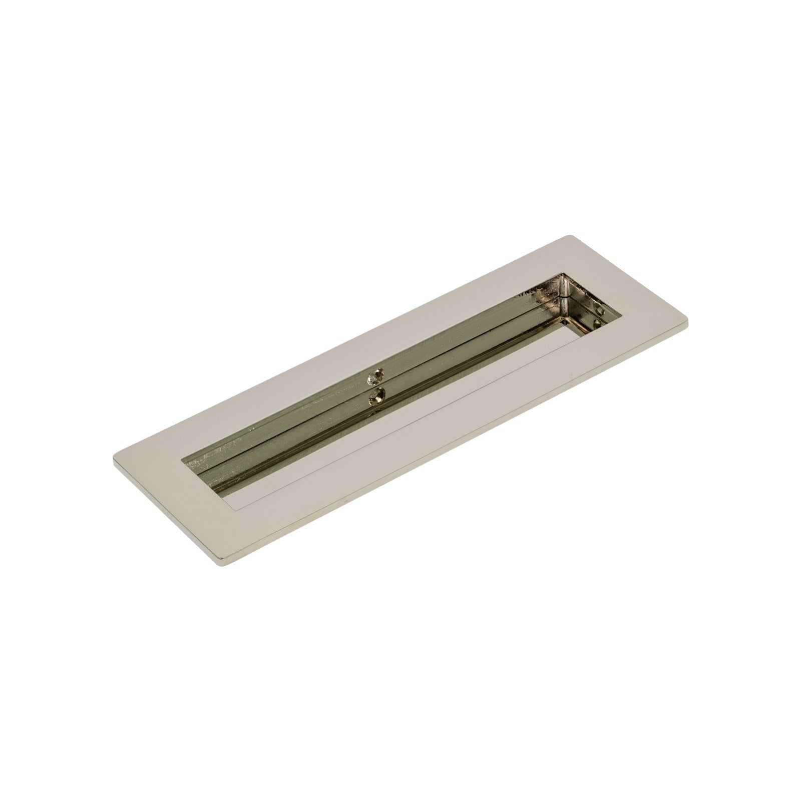 175mm Polished Nickel Plain Rectangular Flush Pull 