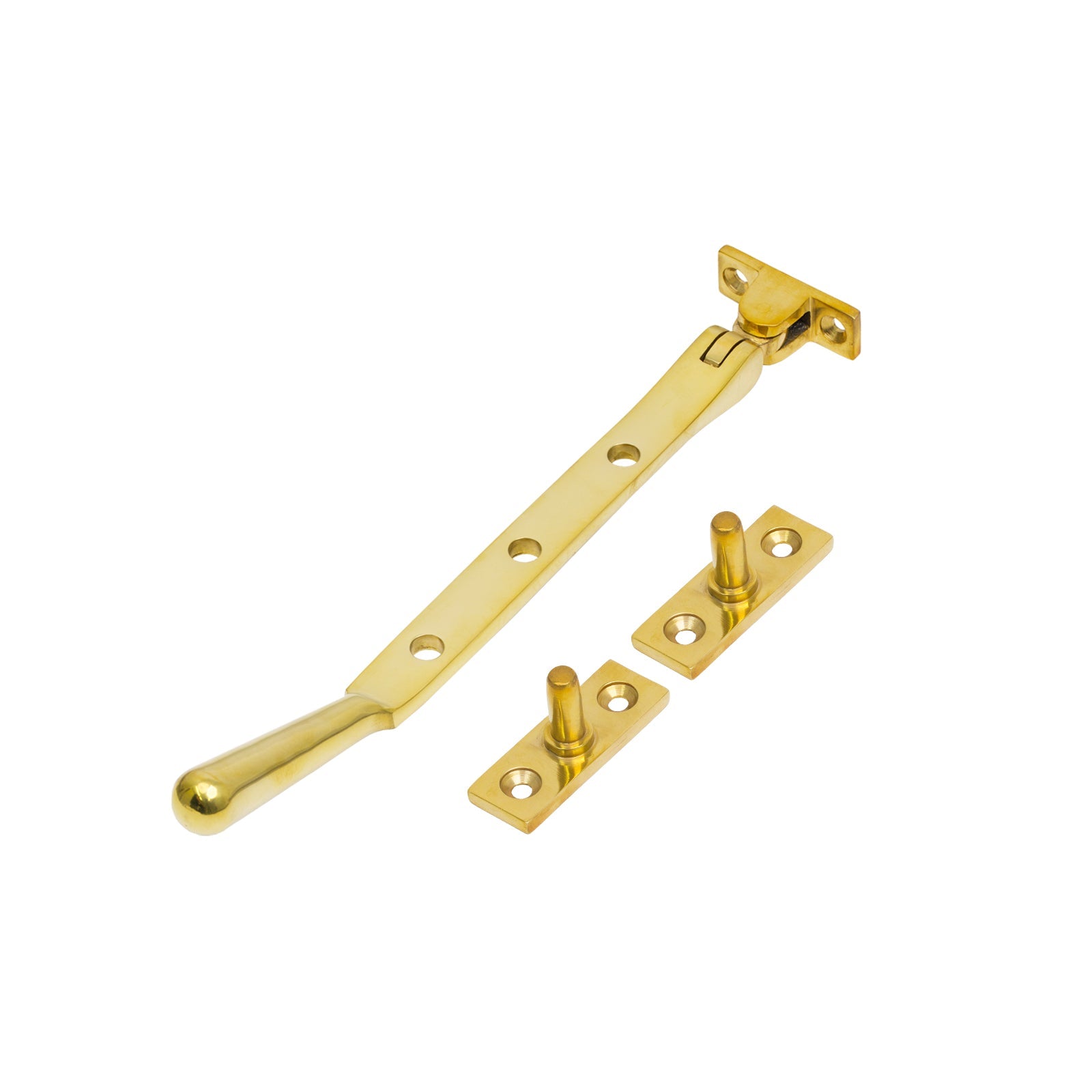 8 Inch Polished Brass Newbury Window Stay