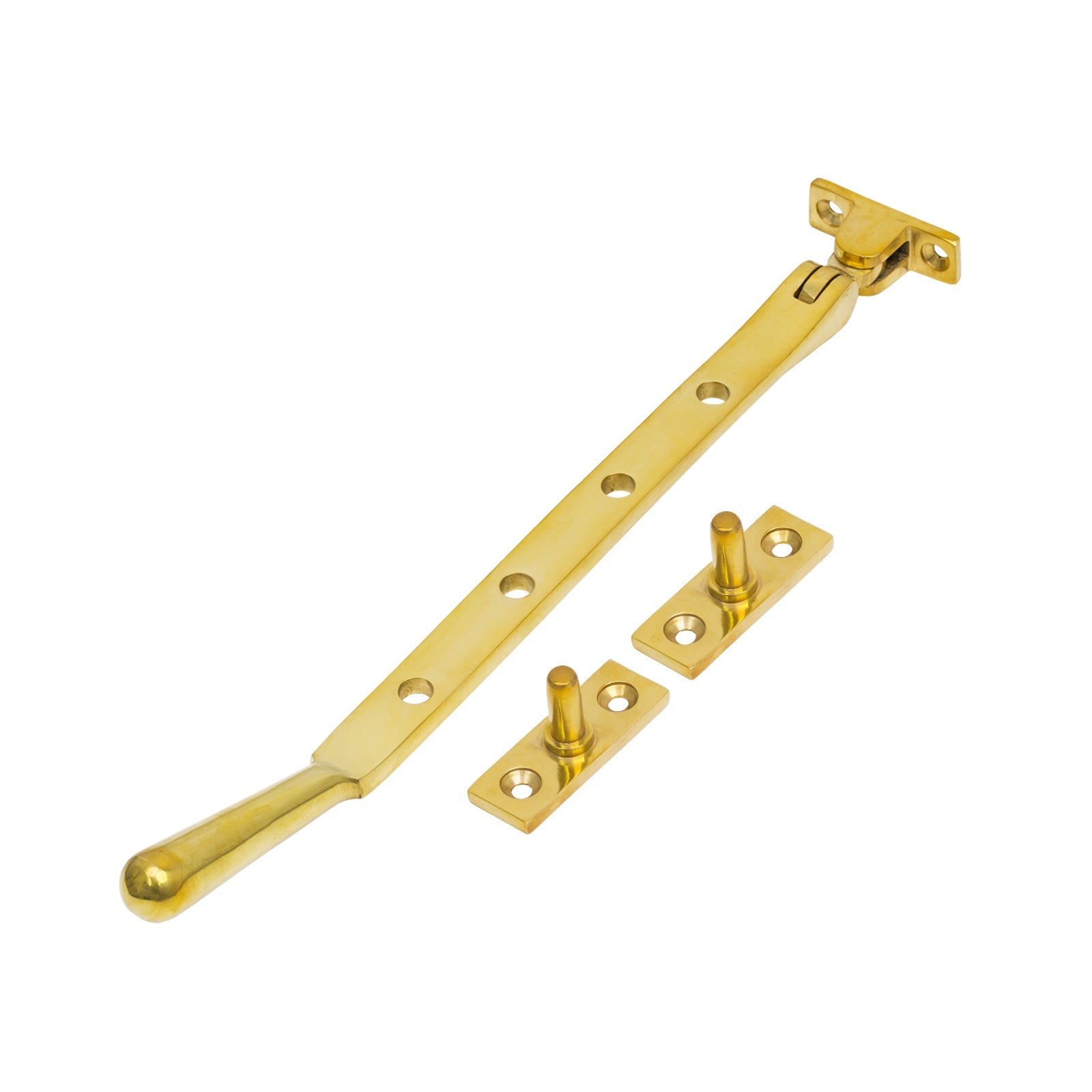10 Inch Polished Brass Newbury Window Stay