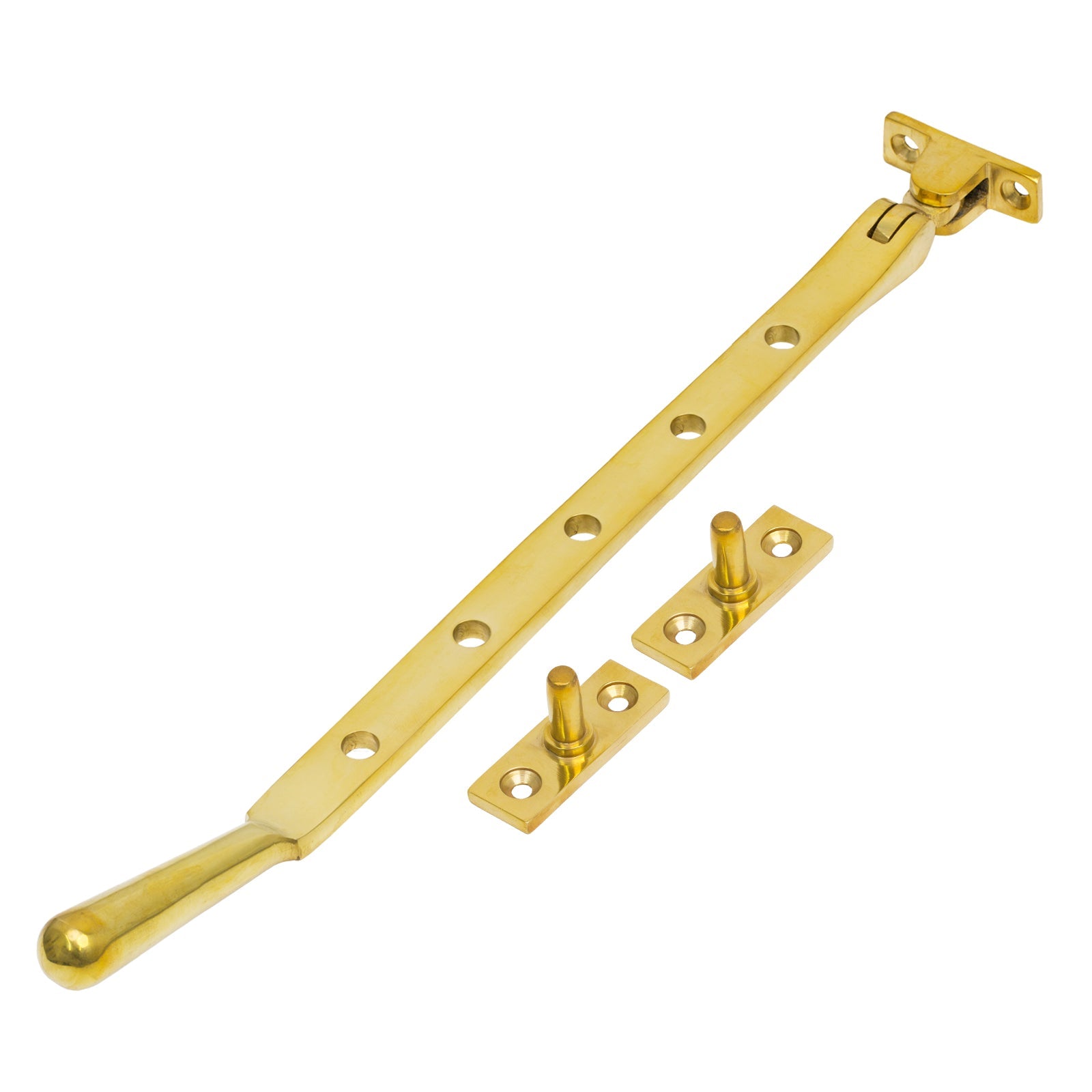 12 Inch Polished Brass Newbury Window Stay