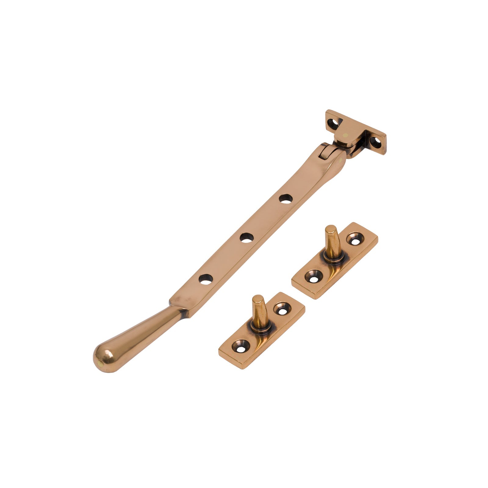 8 Inch Polished Bronze Newbury Window Stay