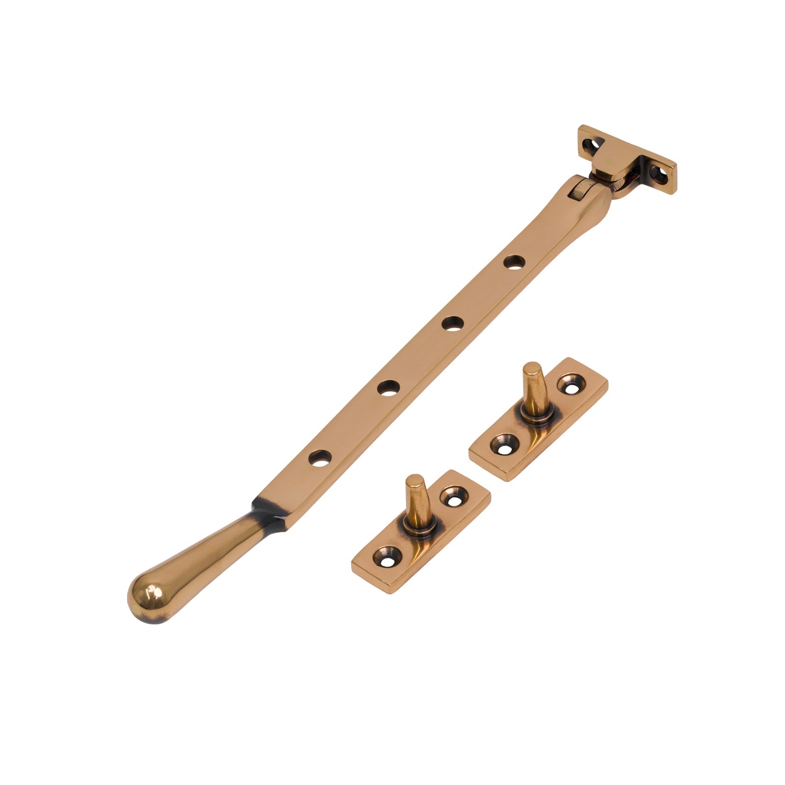 10 Inch Polished Bronze Newbury Window Stay