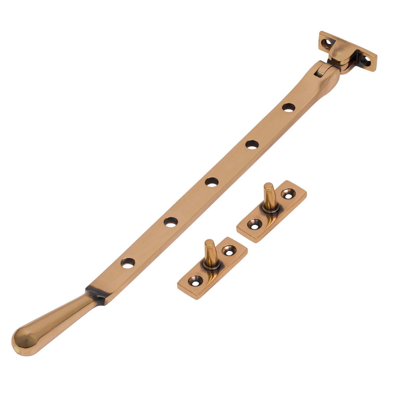 12 Inch Polished Bronze Newbury Window Stay
