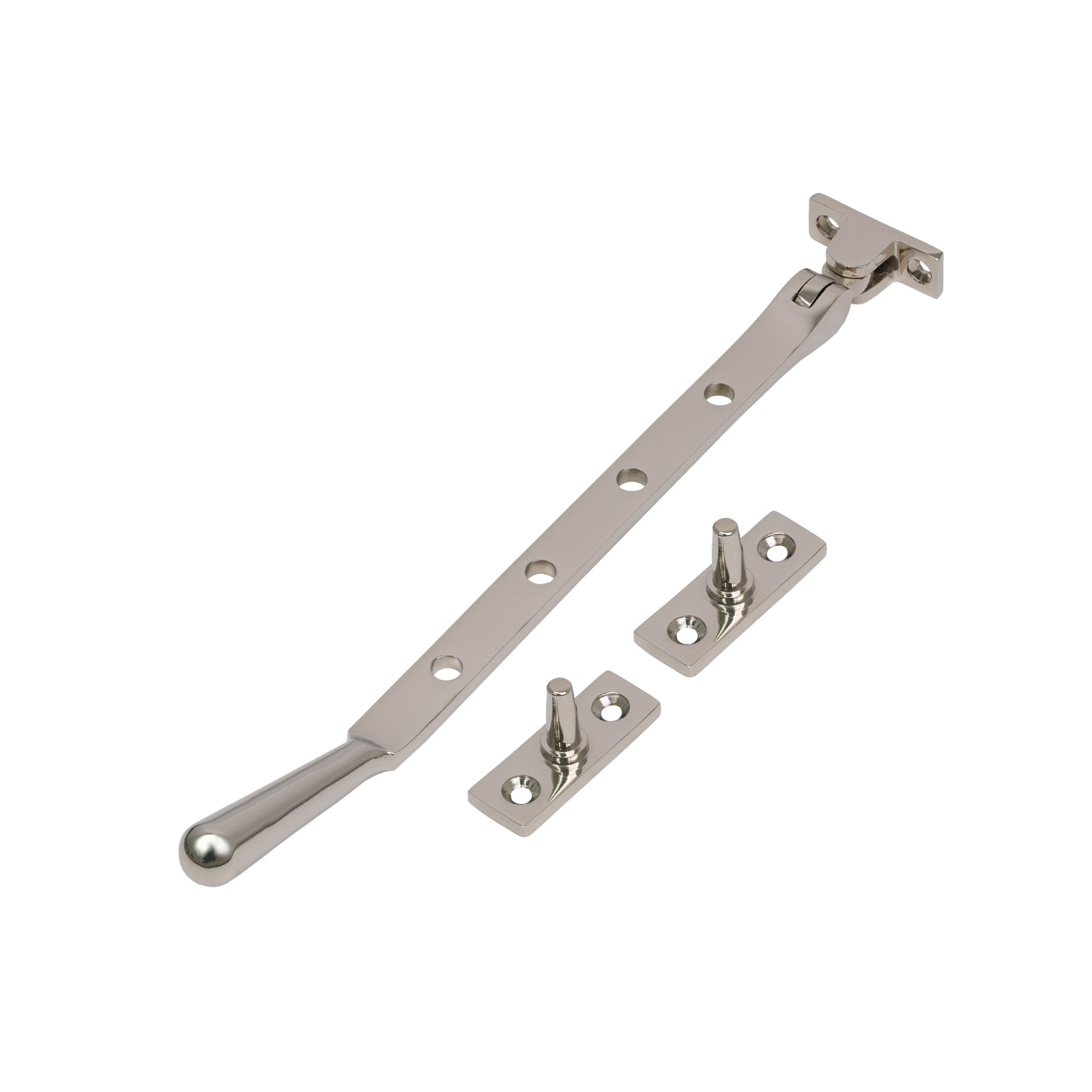 10 Inch Polished Nickel Newbury Window Stay