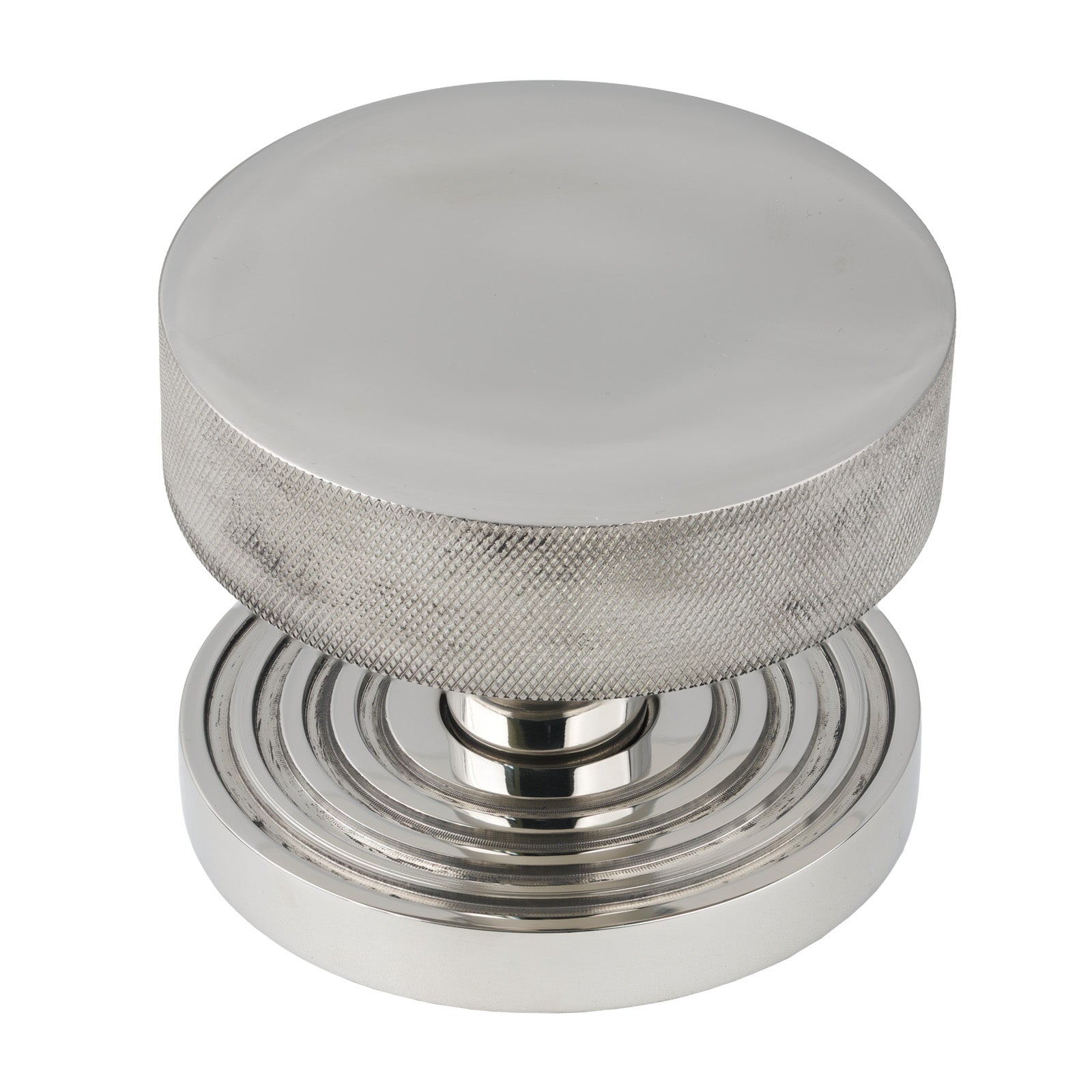 Polished Marine Beehive Brompton Centre Door Knob