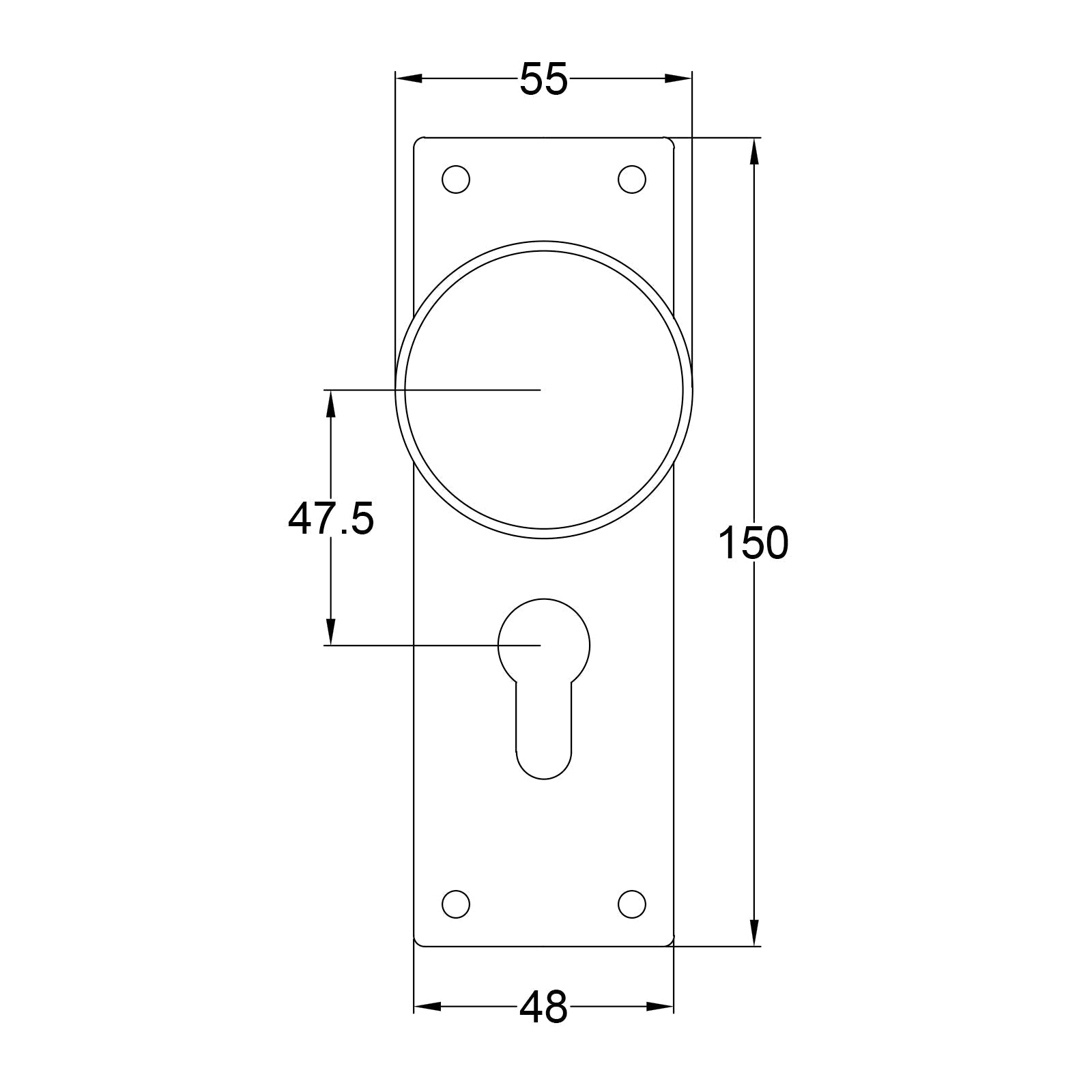 Pelton Pewter Door Knobs On Narrow Backplate Euro SHOW