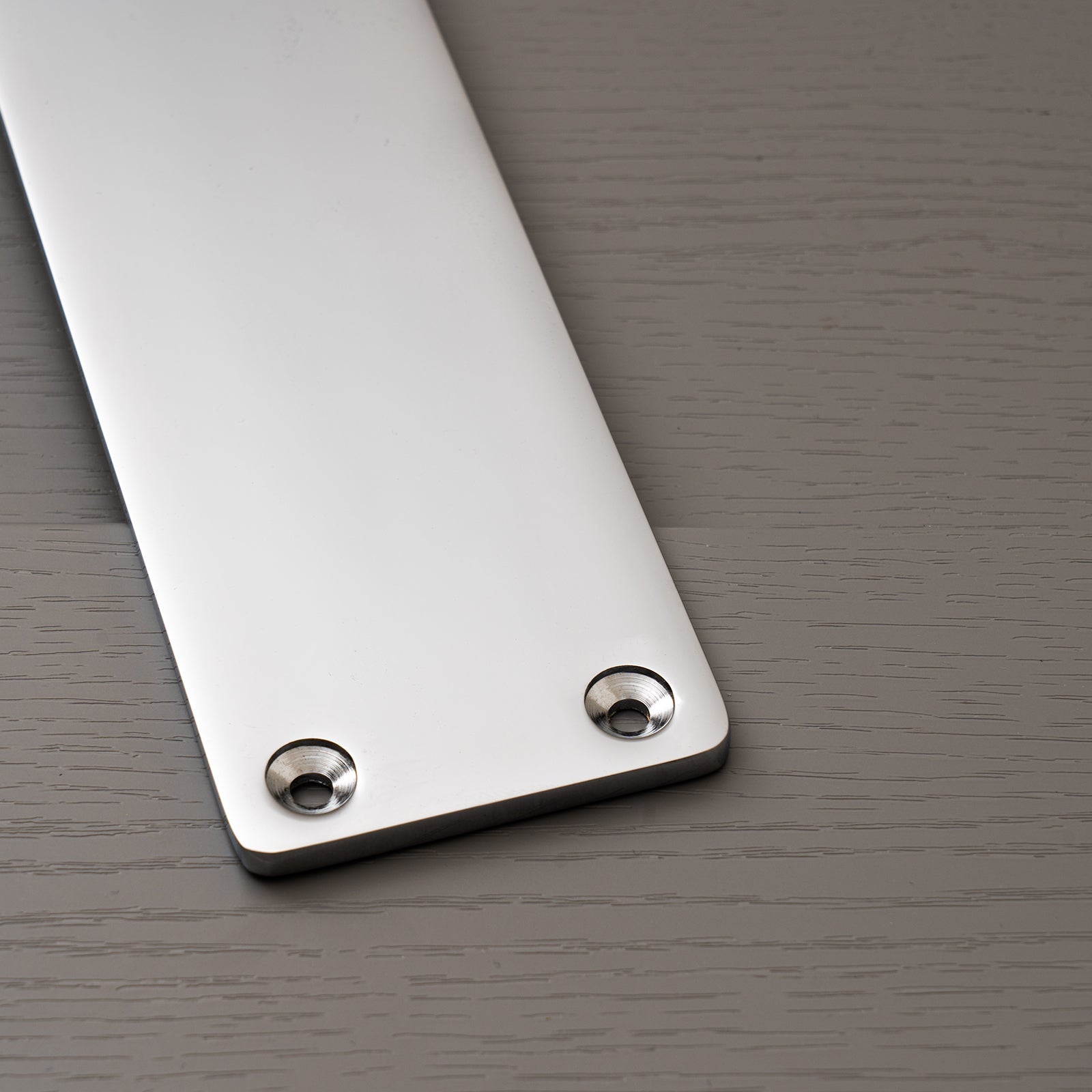 polished chrome door plate SHOW