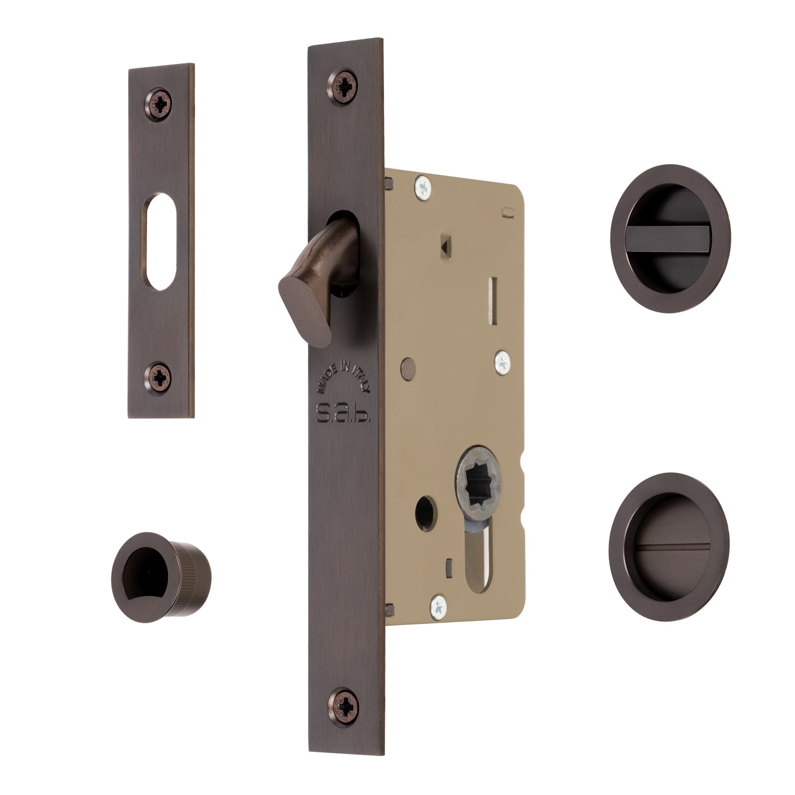 pocket door bathroom lock set SHOW