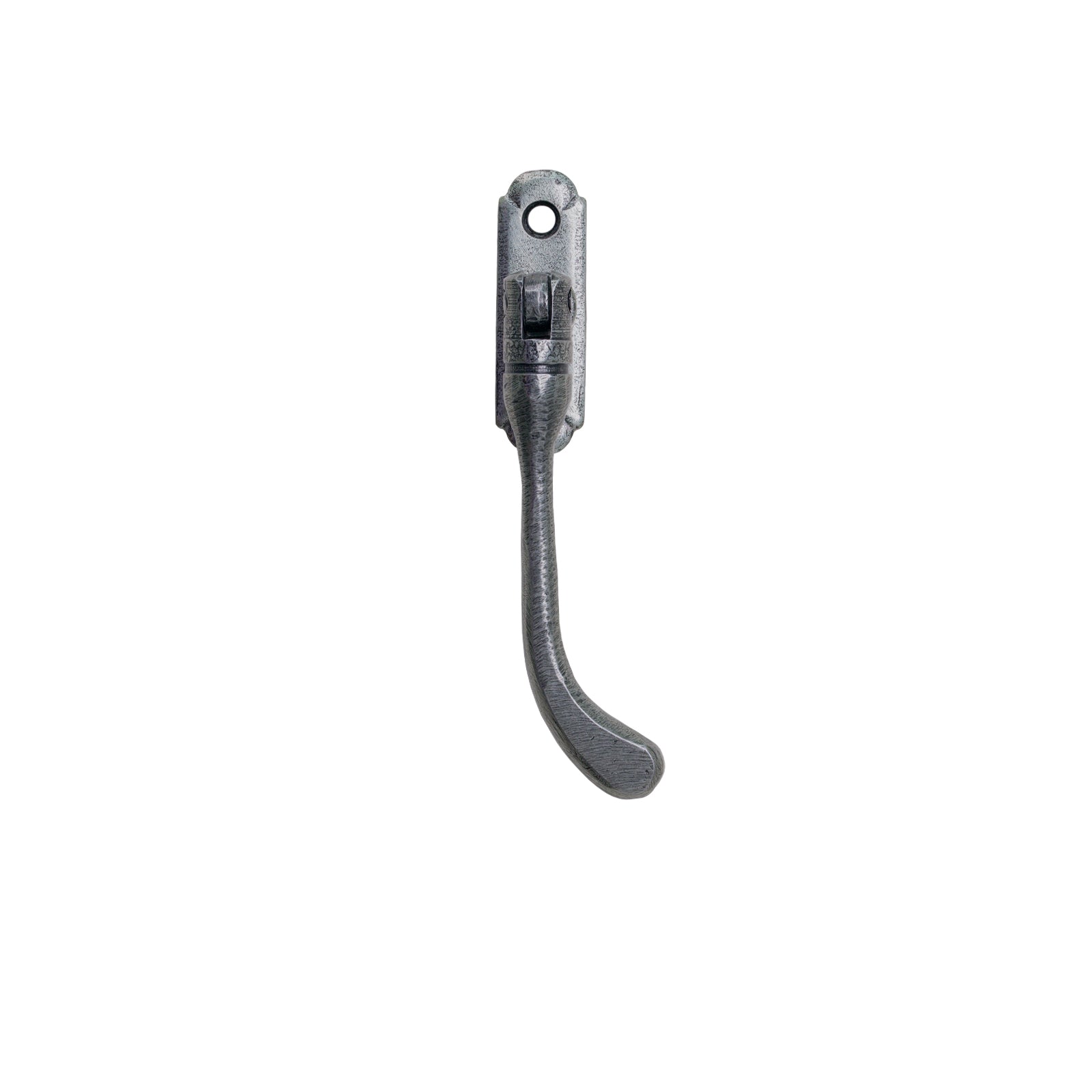 RH Pewter Patina Locking Peardrop Espagnolette
