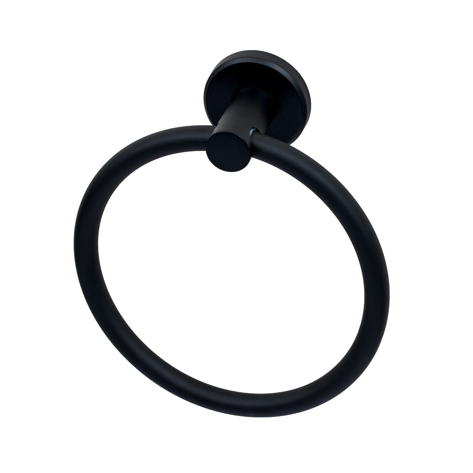 SHOW Image of Matt Black Oxford Towel Ring