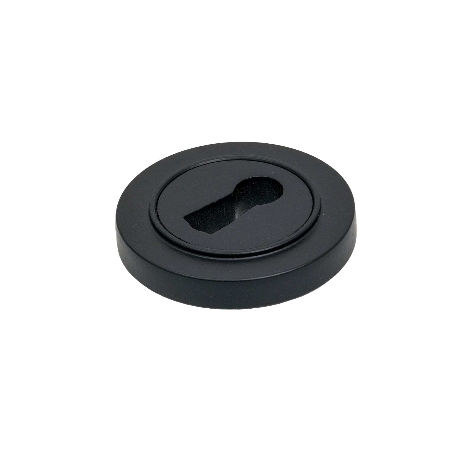 Matt Black BSU Plain Round Escutcheon