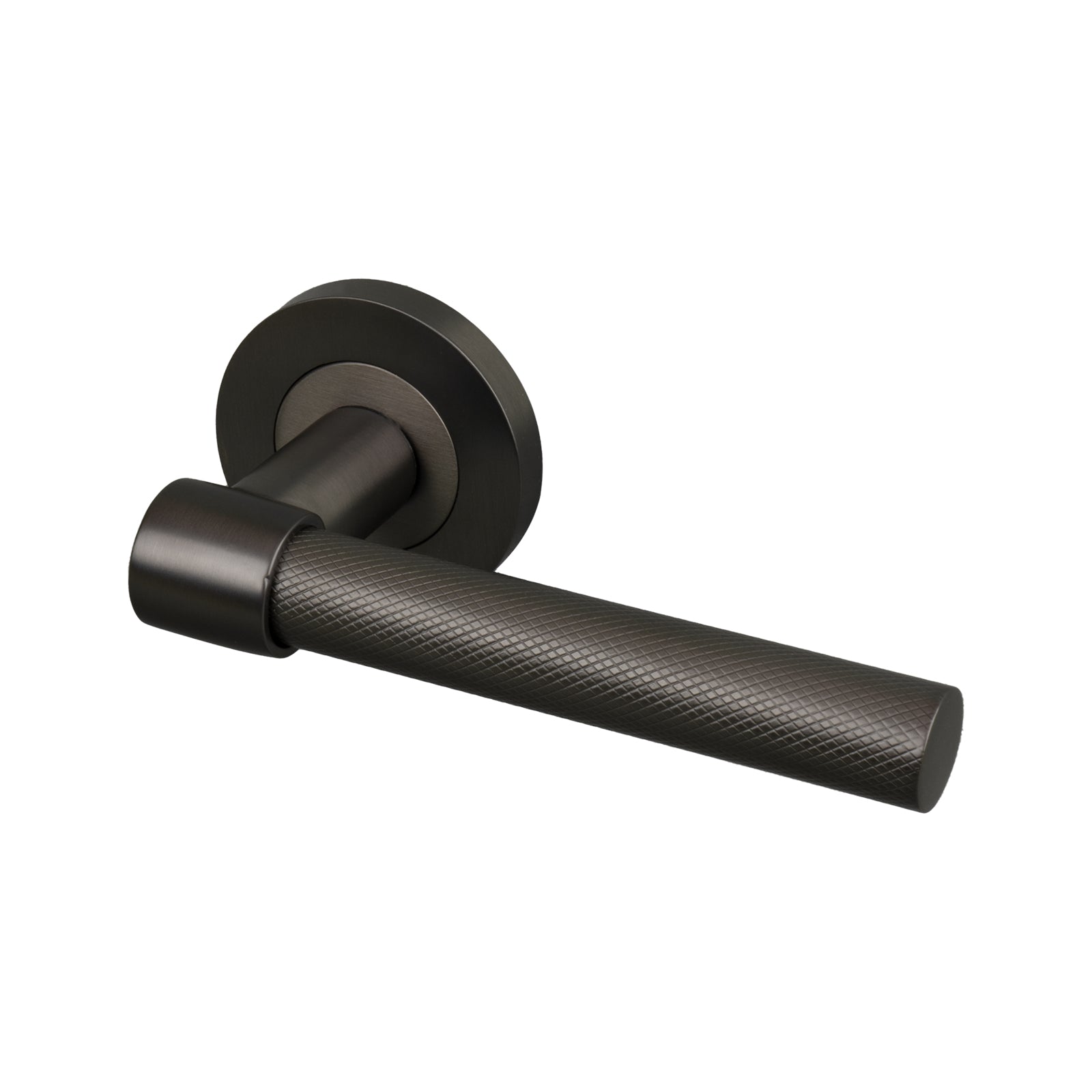 bronze knurled lever on rose door handle, modern handles SHOW