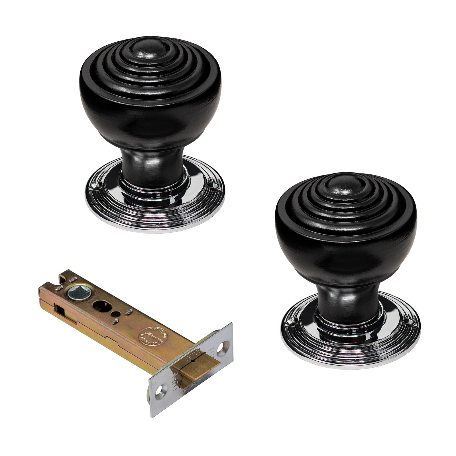 4 inch latch door knob set